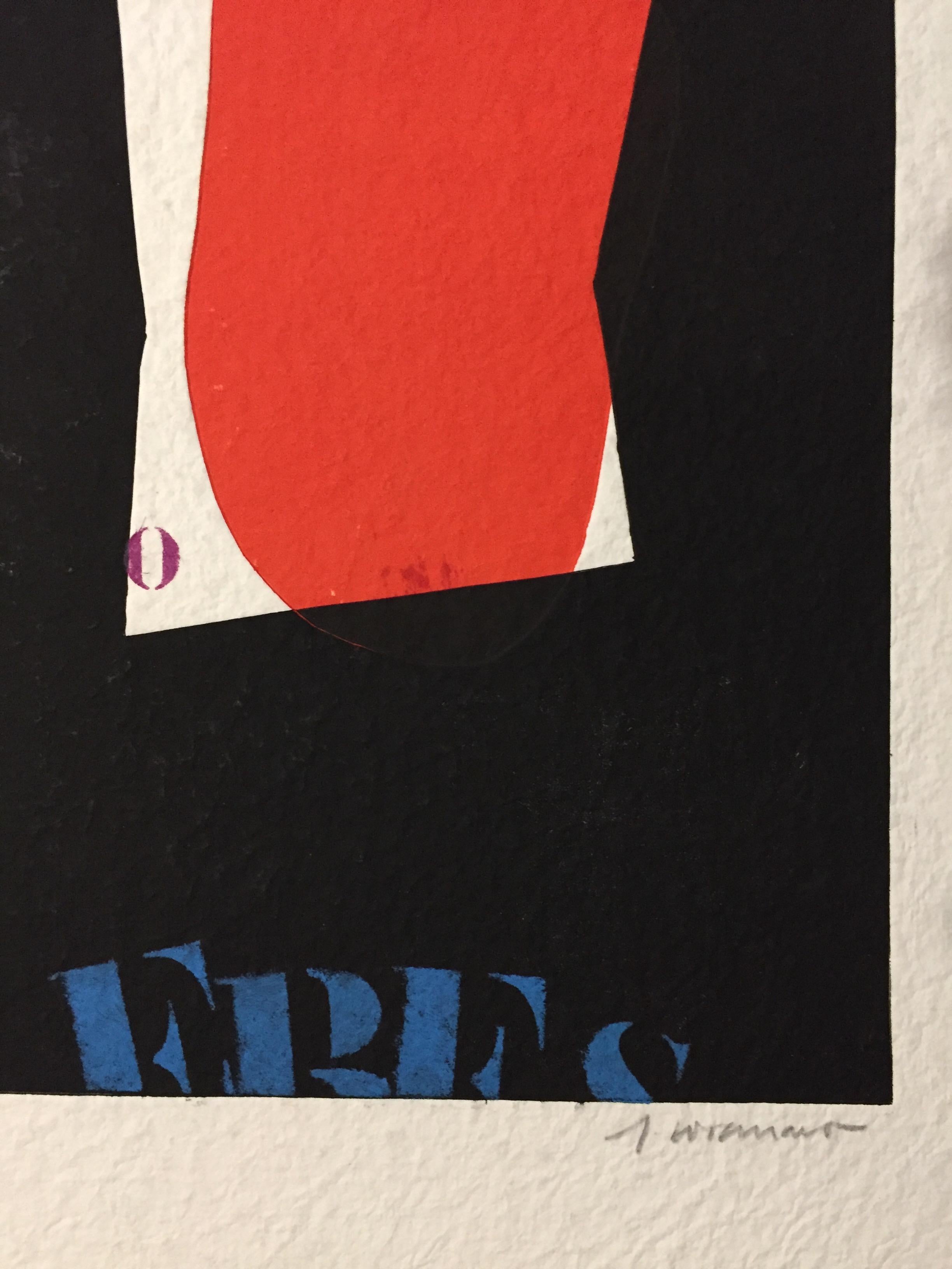 French Modern Art by James Coignard - Red For Sale 12