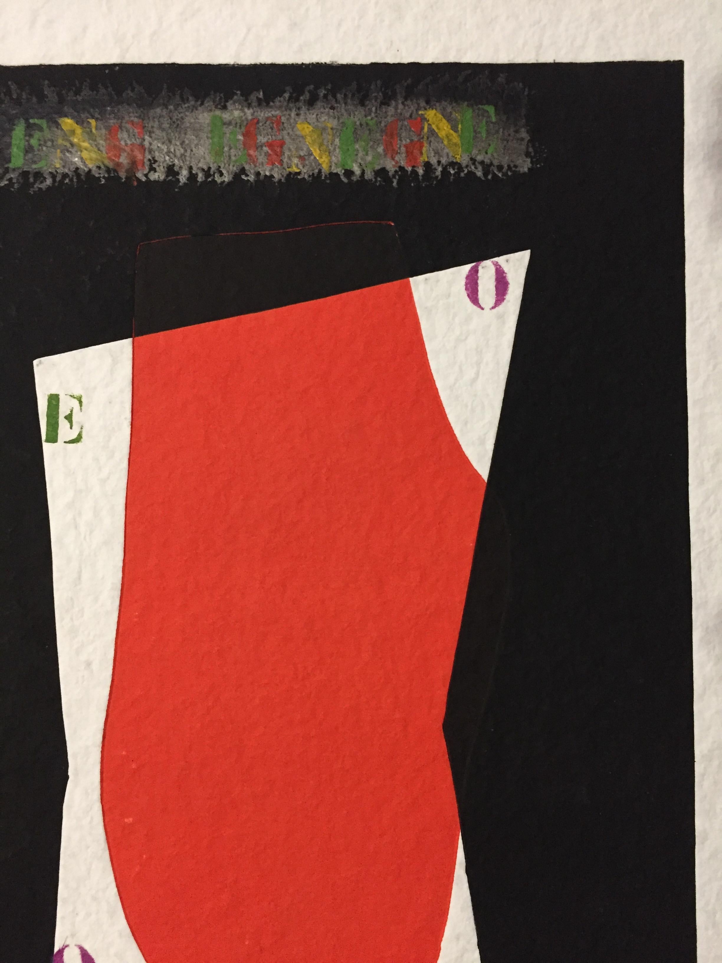 French Modern Art by James Coignard - Red For Sale 13