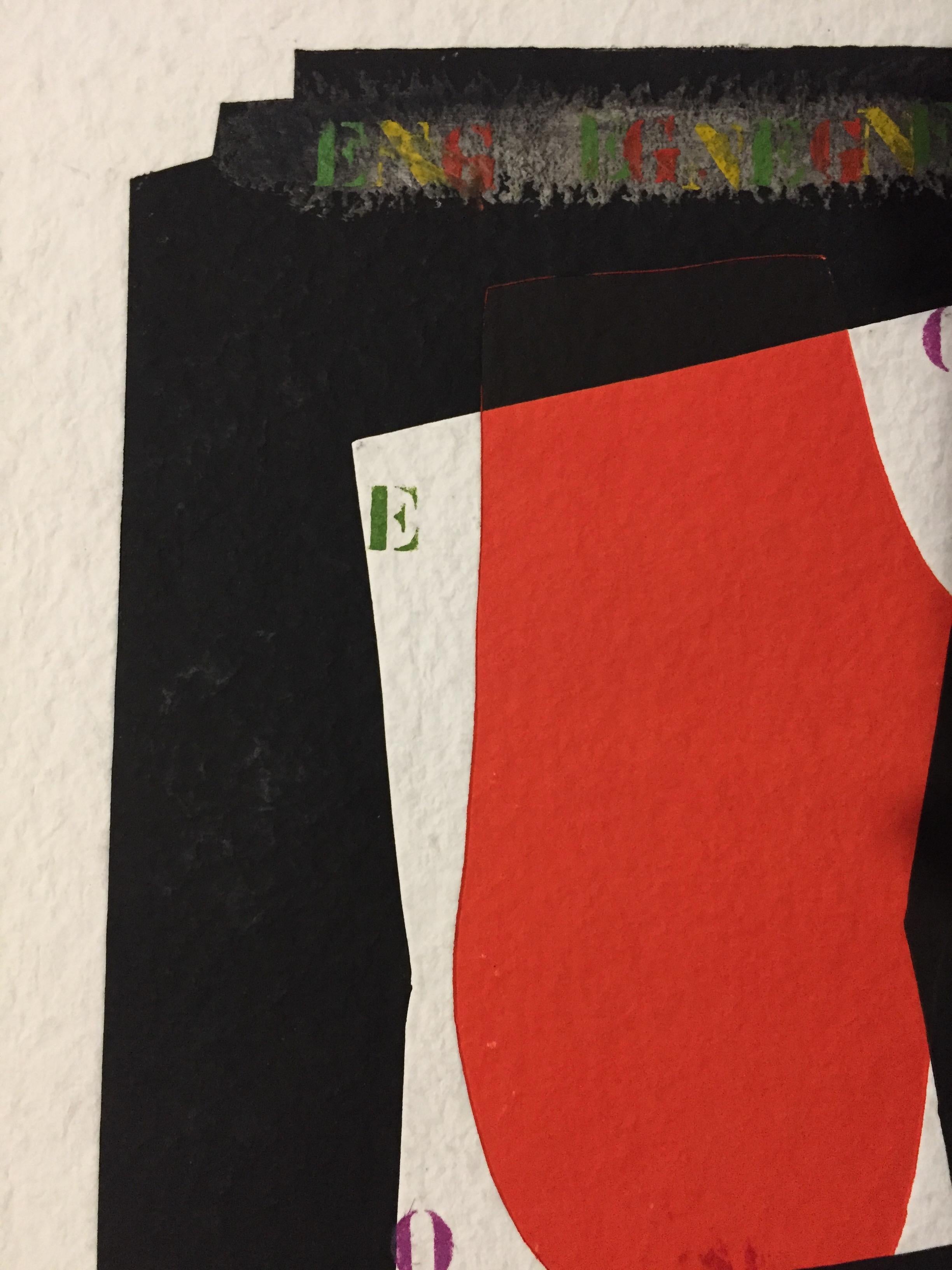 French Modern Art by James Coignard - Red For Sale 14