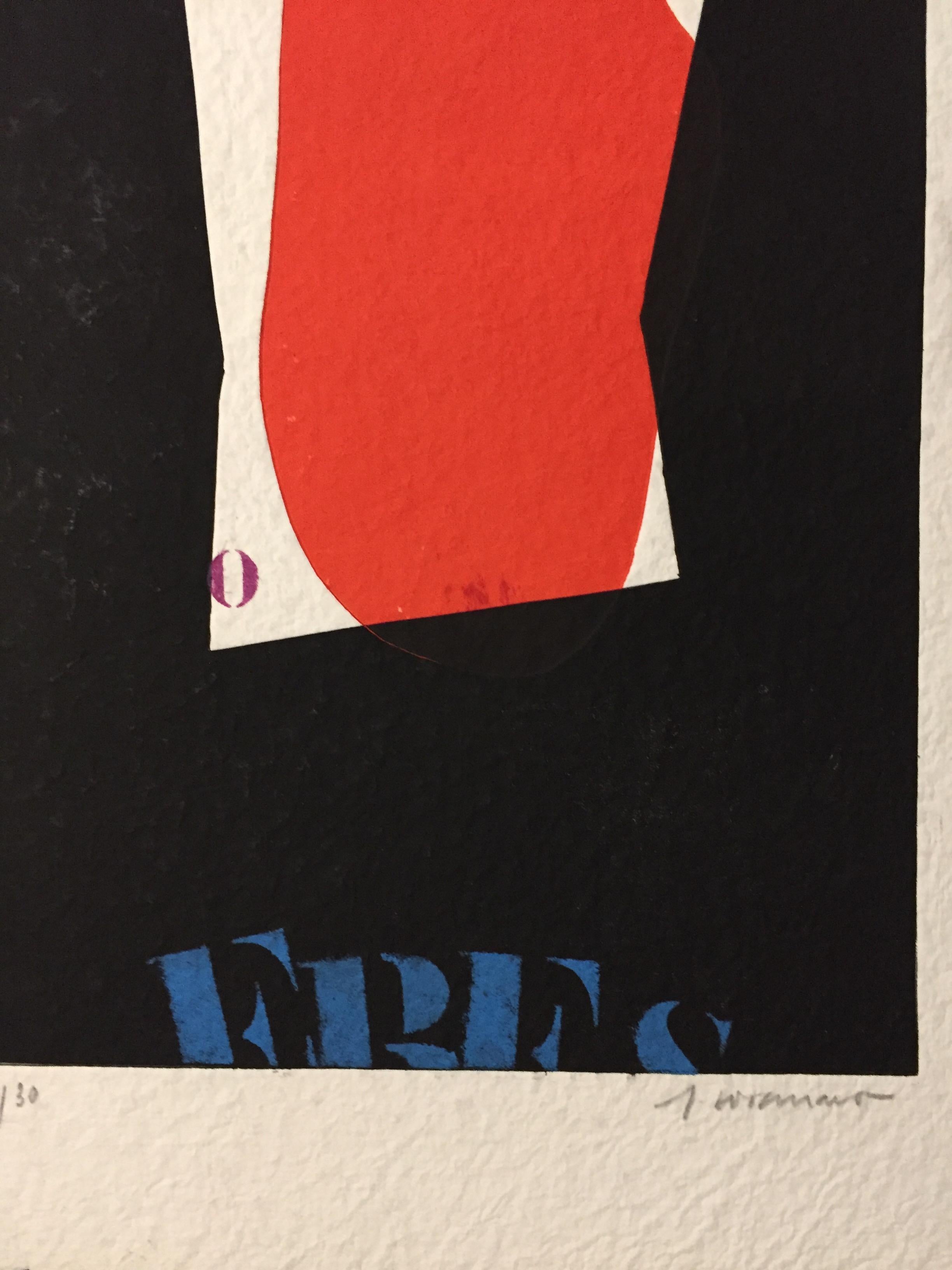 French Modern Art by James Coignard - Red For Sale 16