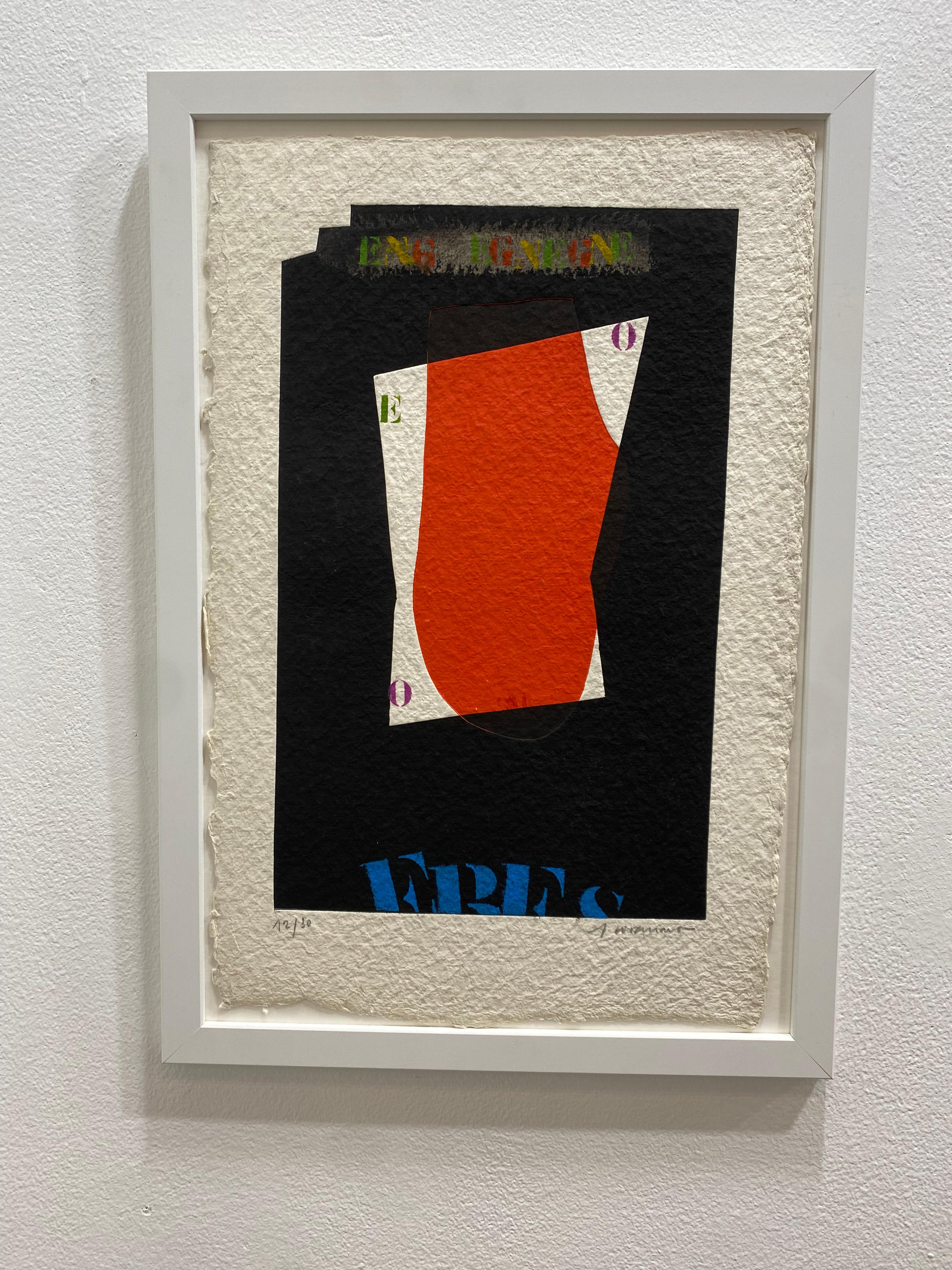 French Modern Art by James Coignard - Red For Sale 1