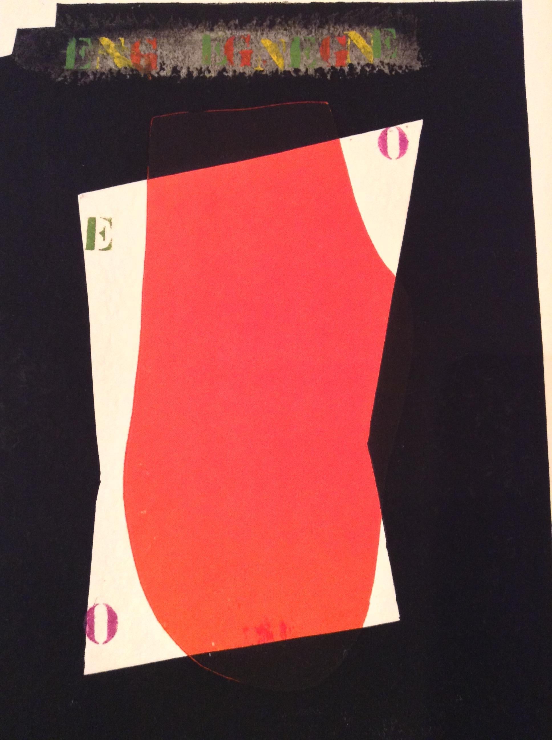 French Modern Art by James Coignard - Red For Sale 19
