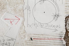 Habitat, Conceptual Hand-Colored Etching with Collage by James Coignard