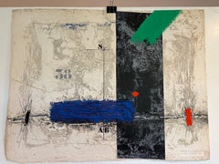 Tension en A.B, "Abstract Carborundum" di James Coignard, firmata a matita e numerata