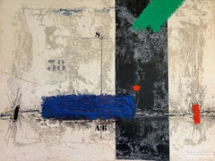 « Tension en A.B », « Abstract Carborundum » de James Coignard, dessin au crayon, signé et numéroté