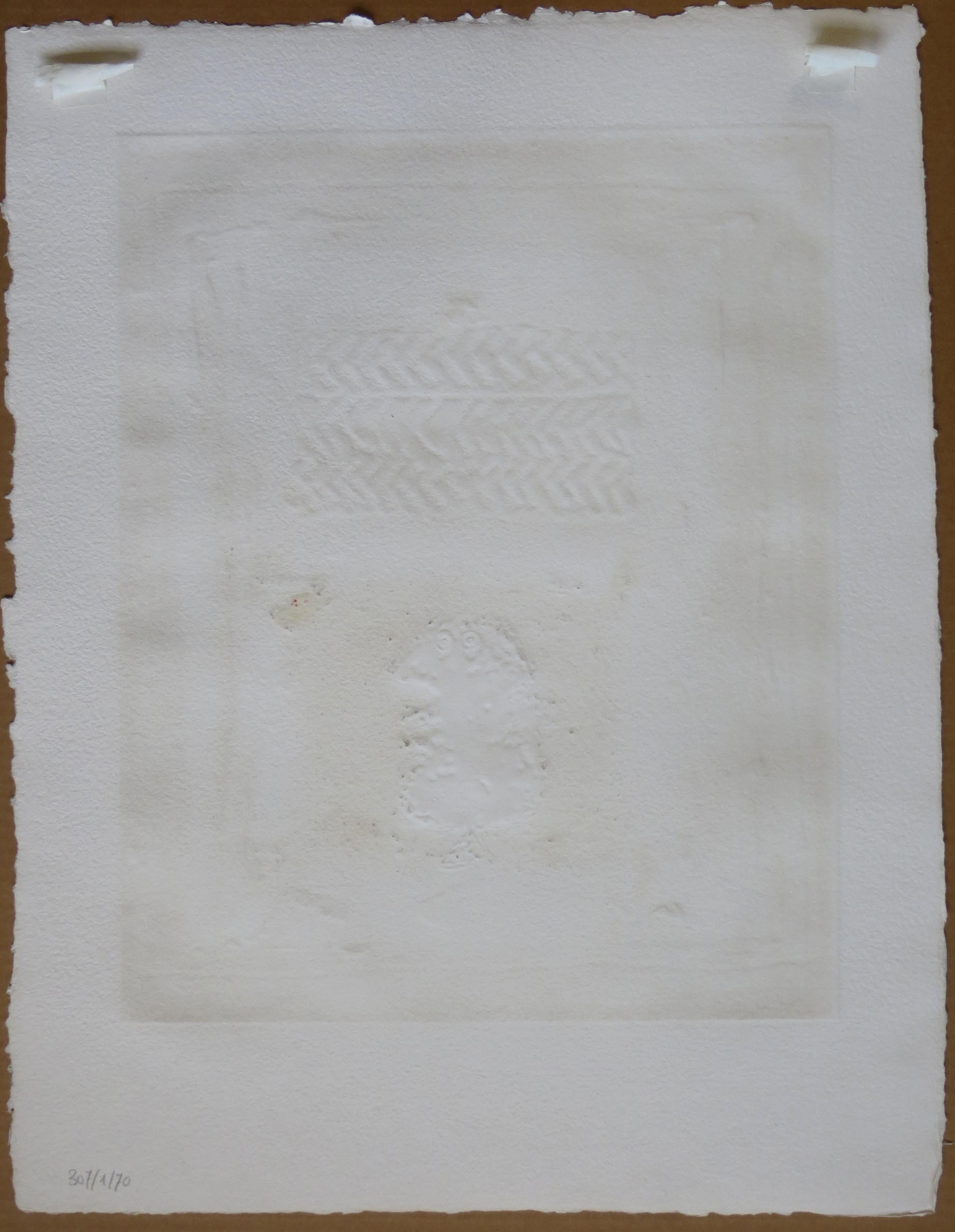 Tete en ABCD - Abstract Print by James Coignard