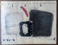 Untitled  Carborundum color etching and collage