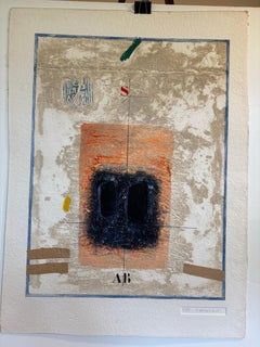 Sans titre, lithographie originale sur carborundum, signée 8/95, 39 x 28,5
