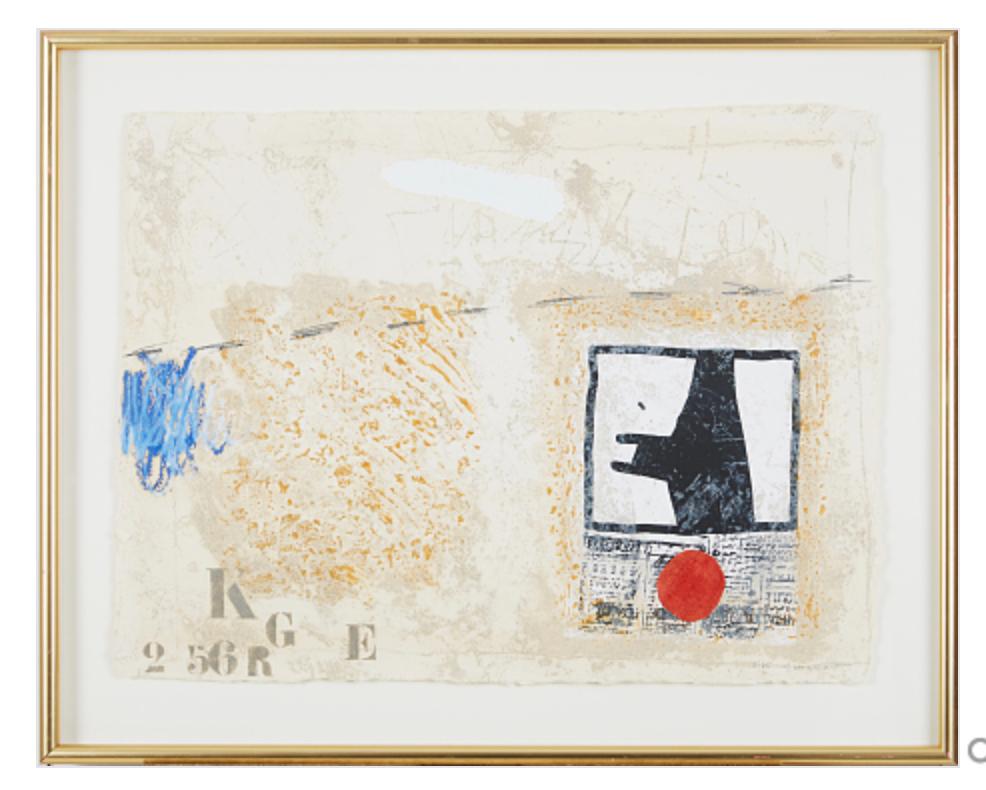 Acquaforte al carborundum con collage di James Coignard (Francia 1925-2008).
Firmato e numerato 2/75. Incorniciato .
Dimensioni senza cornice 29