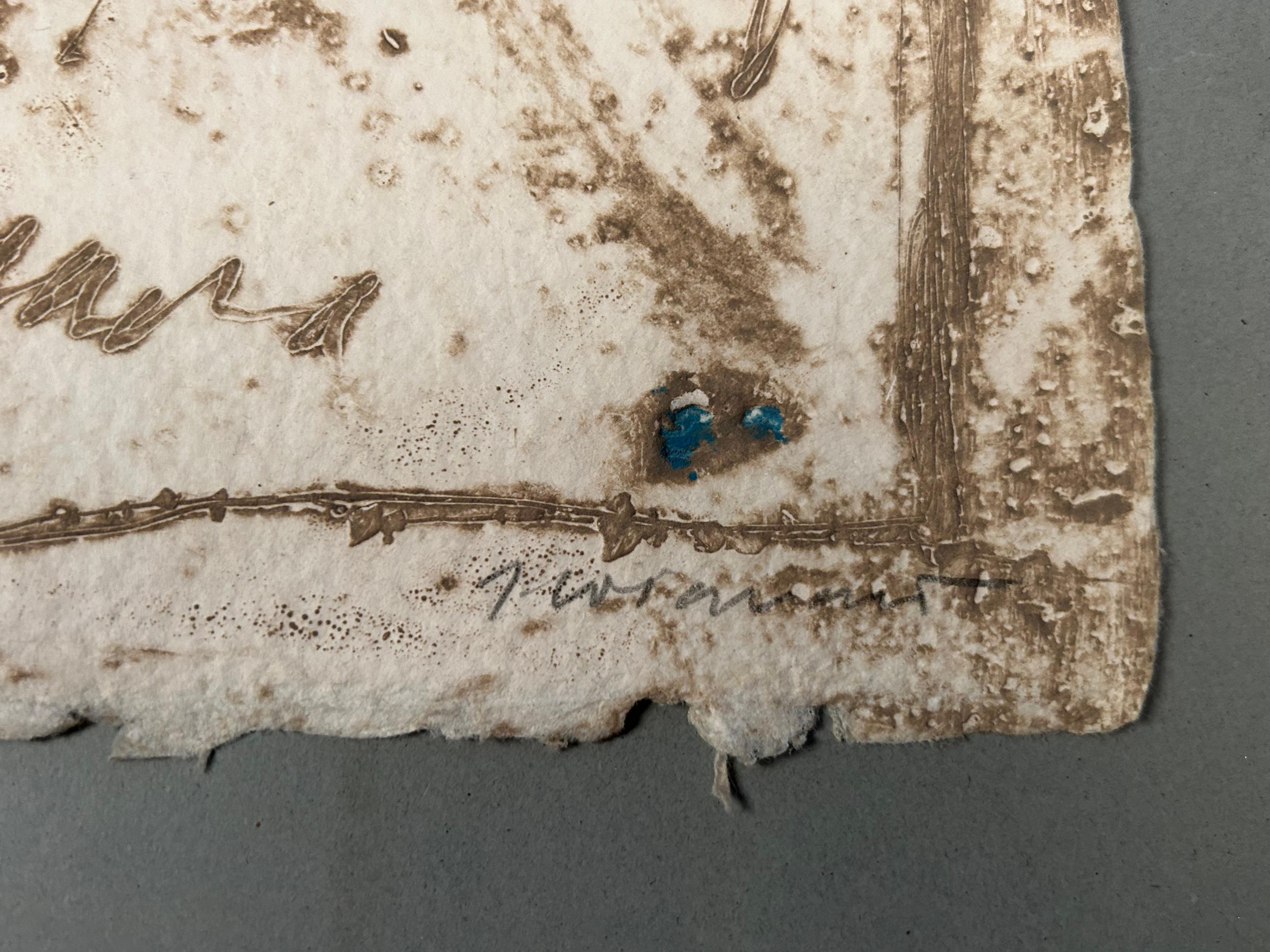 James Coignard Mixed Media Cardorundum Etching In Excellent Condition For Sale In Woodbury, CT