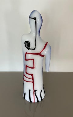 James Coignard - Sculpture figurative abstraite de Murano signée et datée de 1998, numérotée