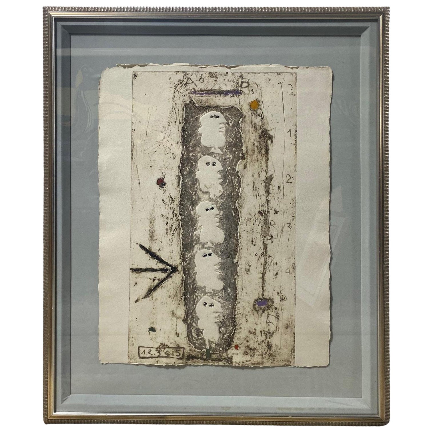 James Coignard Signed Framed Limited Edition French Carborundum Aquatint Etching