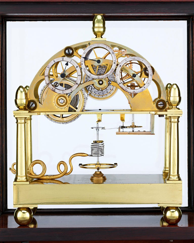 James Condliff Skeleton Table Regulator Clock For Sale at 1stDibs