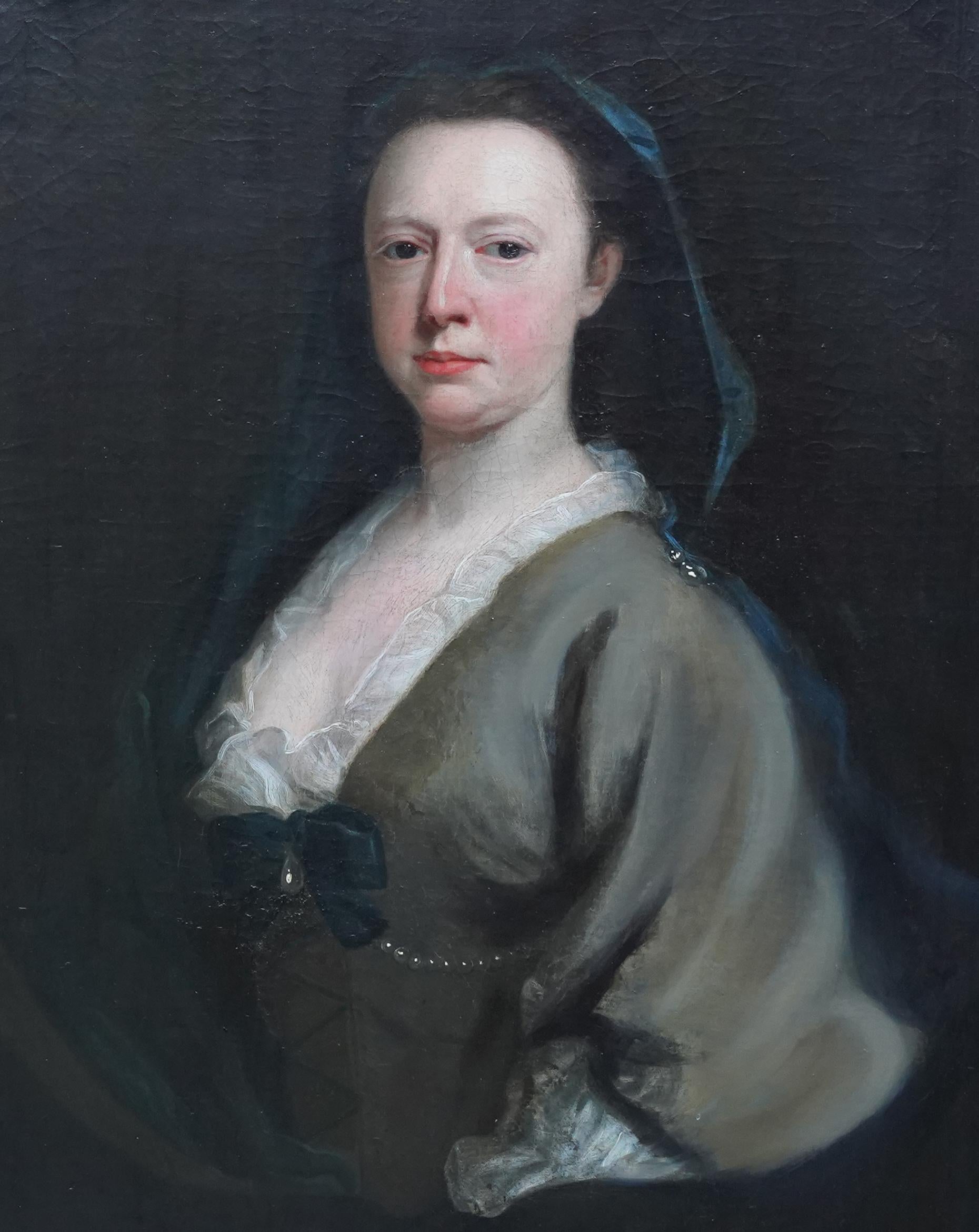 Porträt einer Dame – britische Kunst des 17. Jahrhunderts, Ölgemälde eines Alten Meisters (Alte Meister), Painting, von James Cranke
