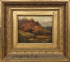 "Autumn Landscape" James Crawford Thom, Hudson River School, Fall Foliage