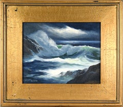 Moody Nocturne of the Monterey Coast in Oil