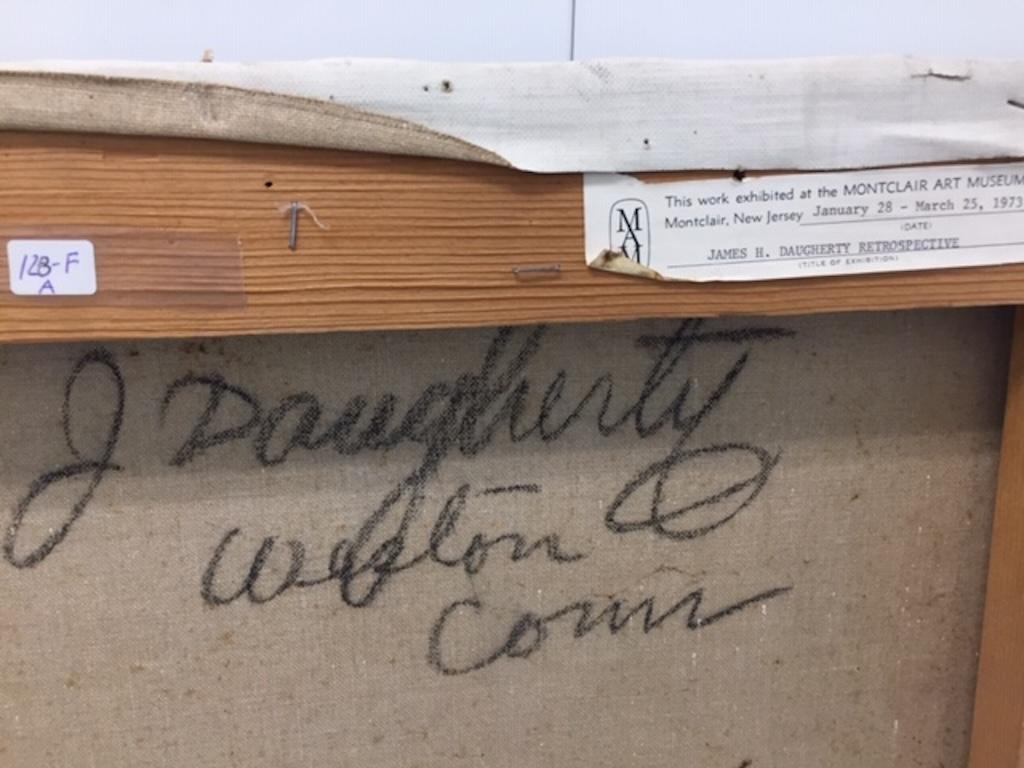 Grande astratto americano della metà del XX secolo. Composto da quattro tele Campo di colore - Painting Astratto di James Daugherty