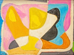 "Road to Damascus" Mid 20th Century American Abstract  1960s Color Field