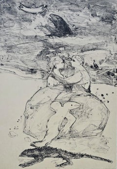 Evolution Beach (Couple, Landscape, Figurative Realism, 40% OFF)