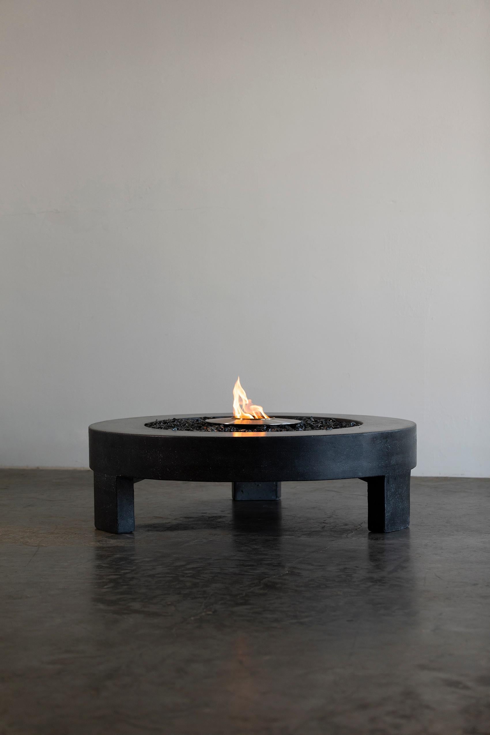 James de Wulf 3-Legged Concrete Fire Table