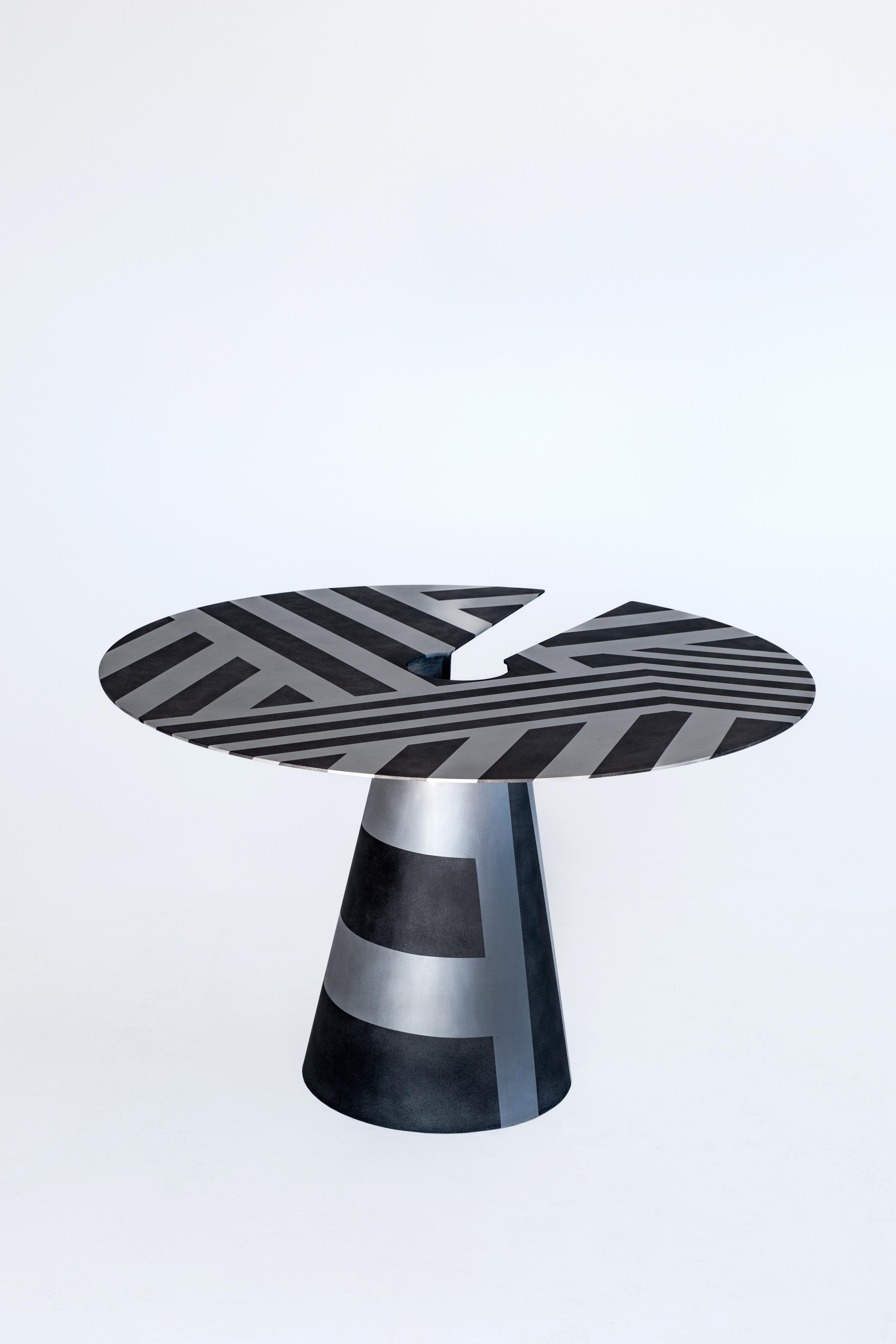 Aluminum James de Wulf Clash Dining Table, Prototype 1/1 For Sale