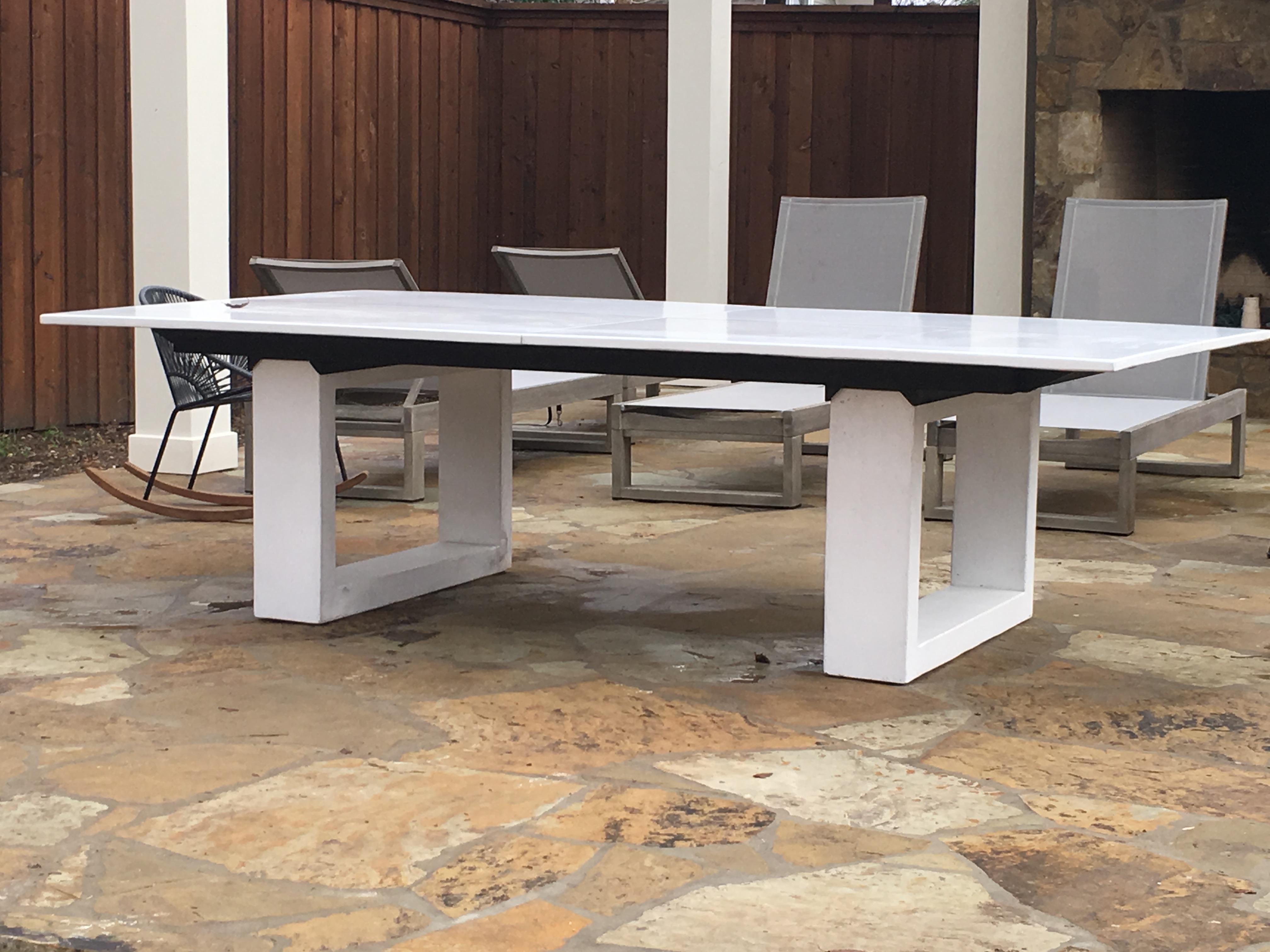 James de Wulf Commercial Concrete Ping Pong Table - Standard Colors For Sale 3