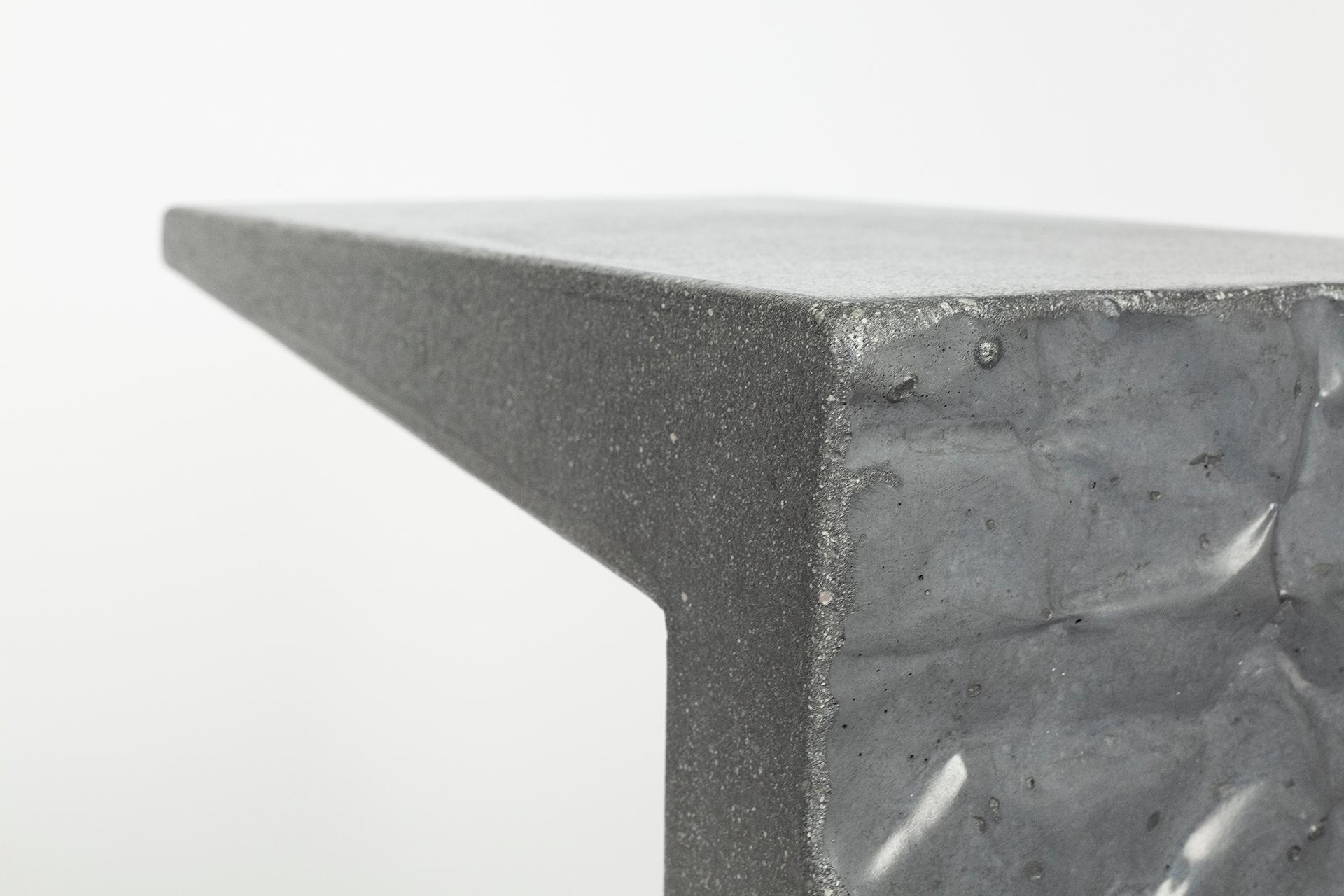 Modern James de Wulf Concrete Crumple Side Table