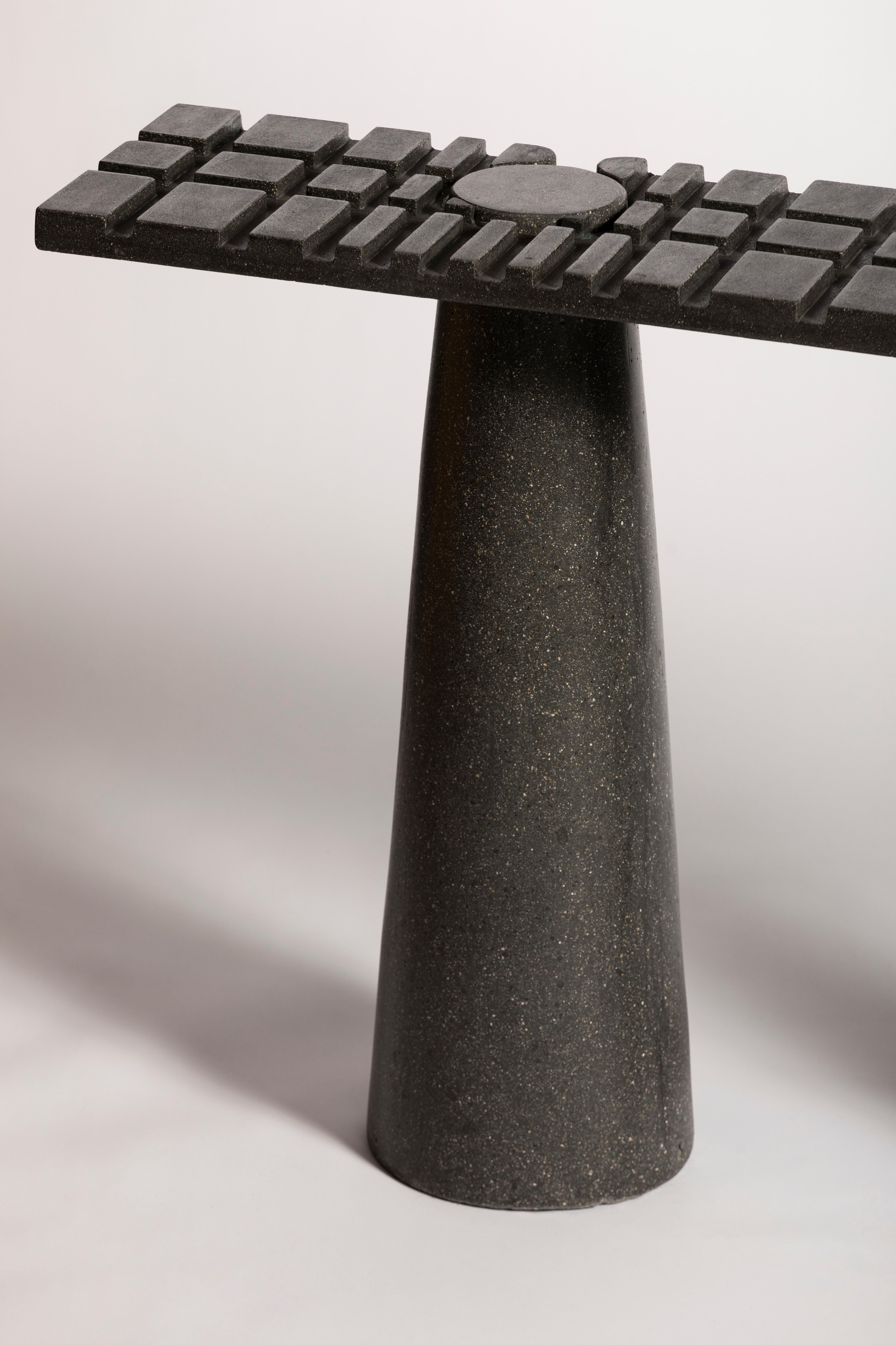 Calcestruzzo James de Wulf Console di chiusura Fibonacci in calcestruzzo in vendita