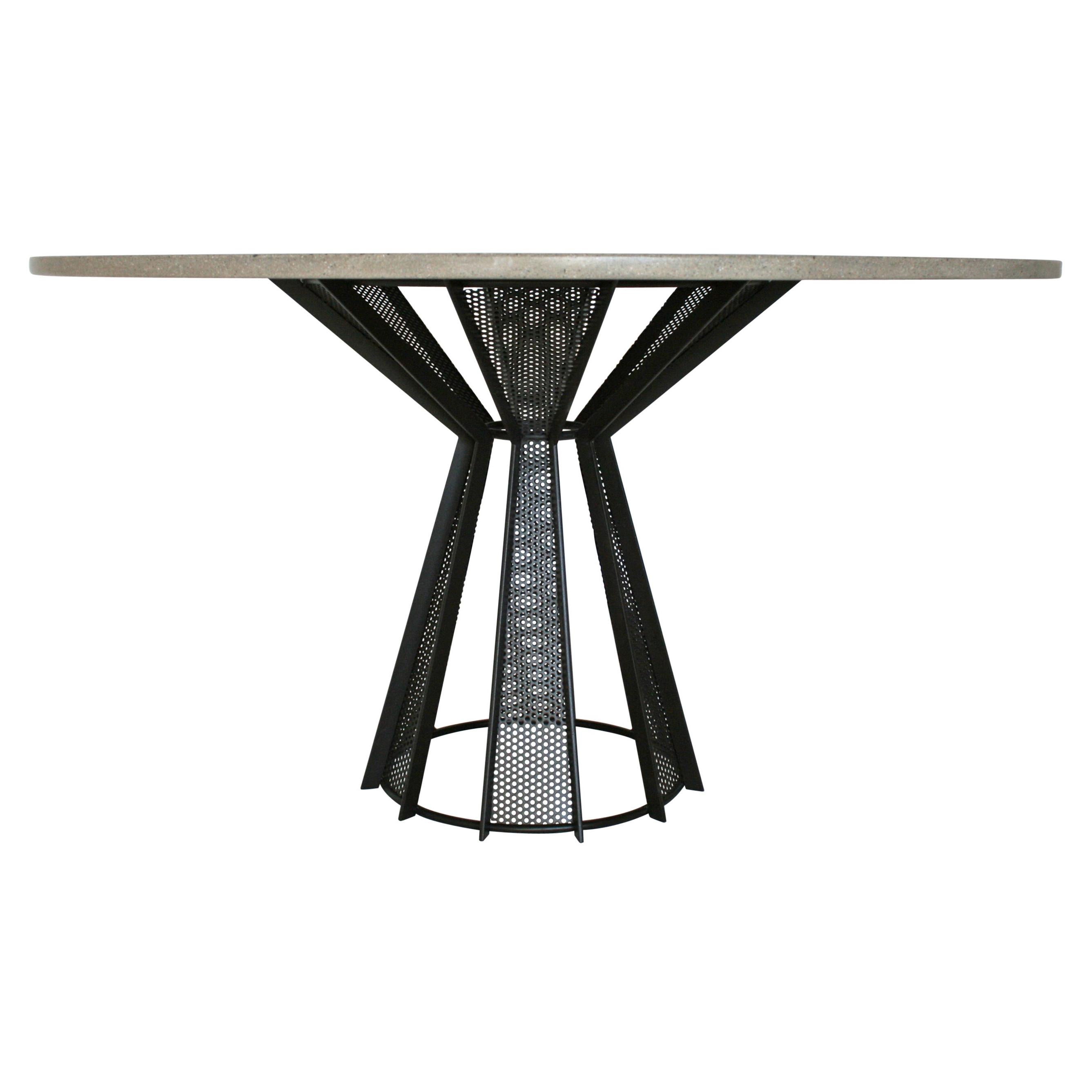 James de Wulf Concrete Harvest Dining Table, 48"