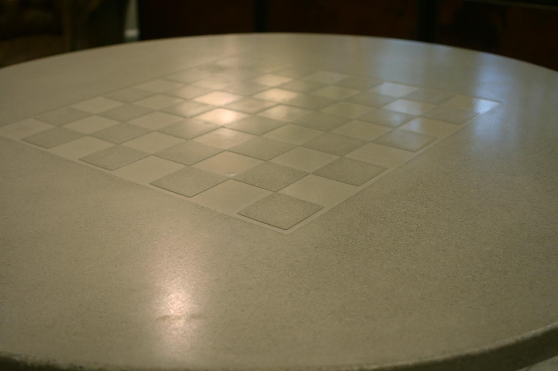 concrete chess board
