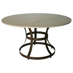 James de Wulf Concrete Hourglass Dining Table, 72"