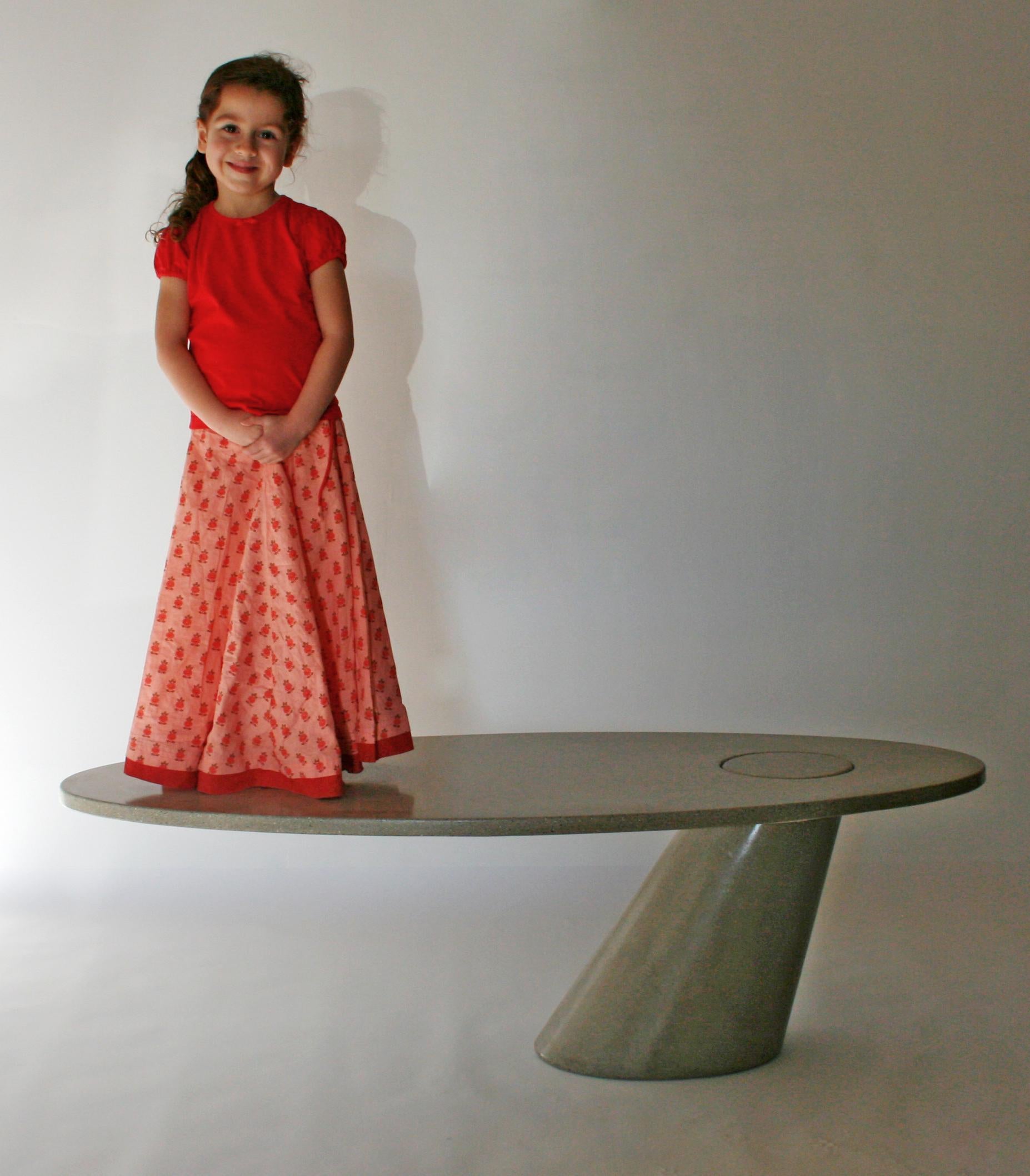James de Wulf Concrete Leaning Coffee Table In New Condition For Sale In Los Angeles, CA