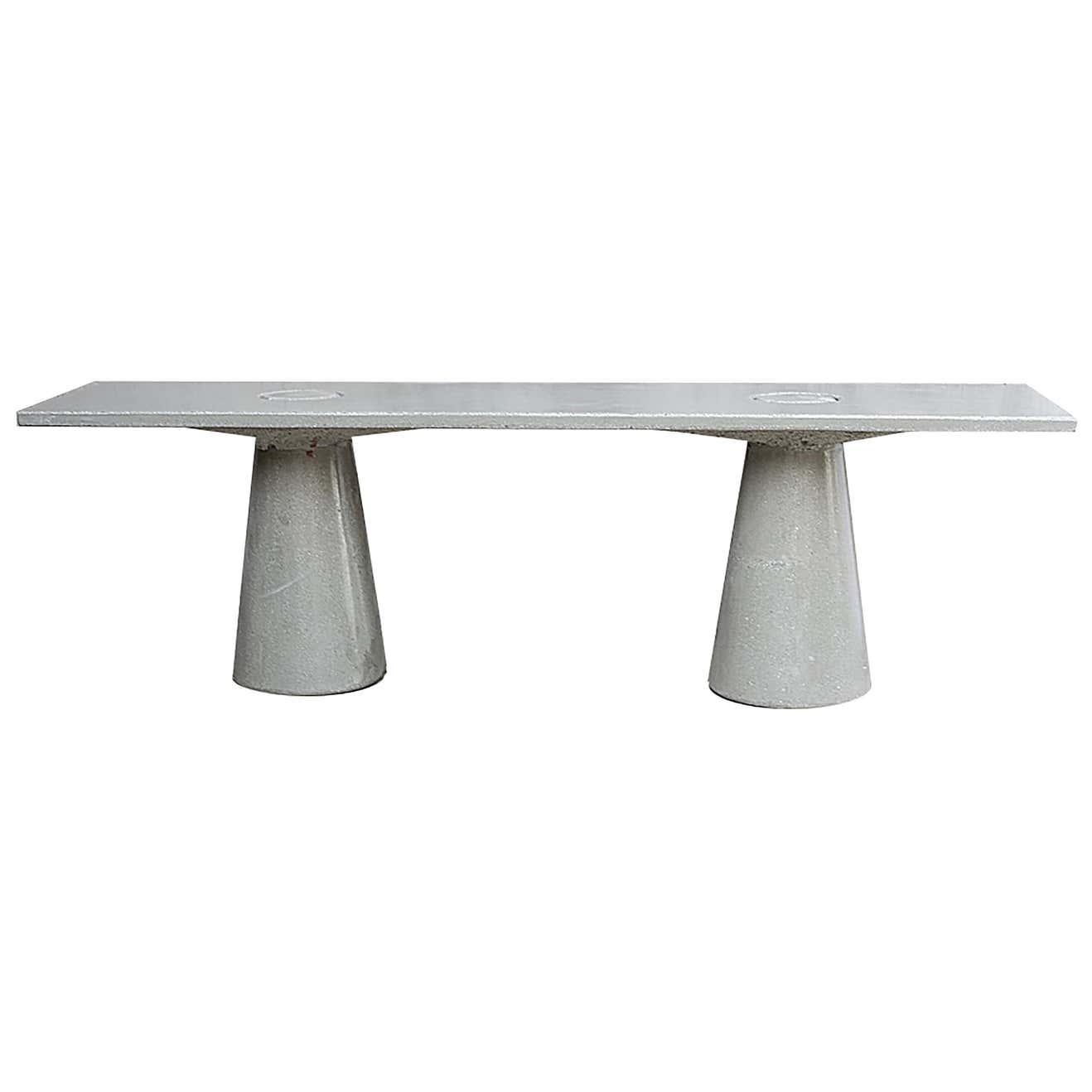 James de Wulf Concrete Locking Bench 48 For Sale at 1stDibs