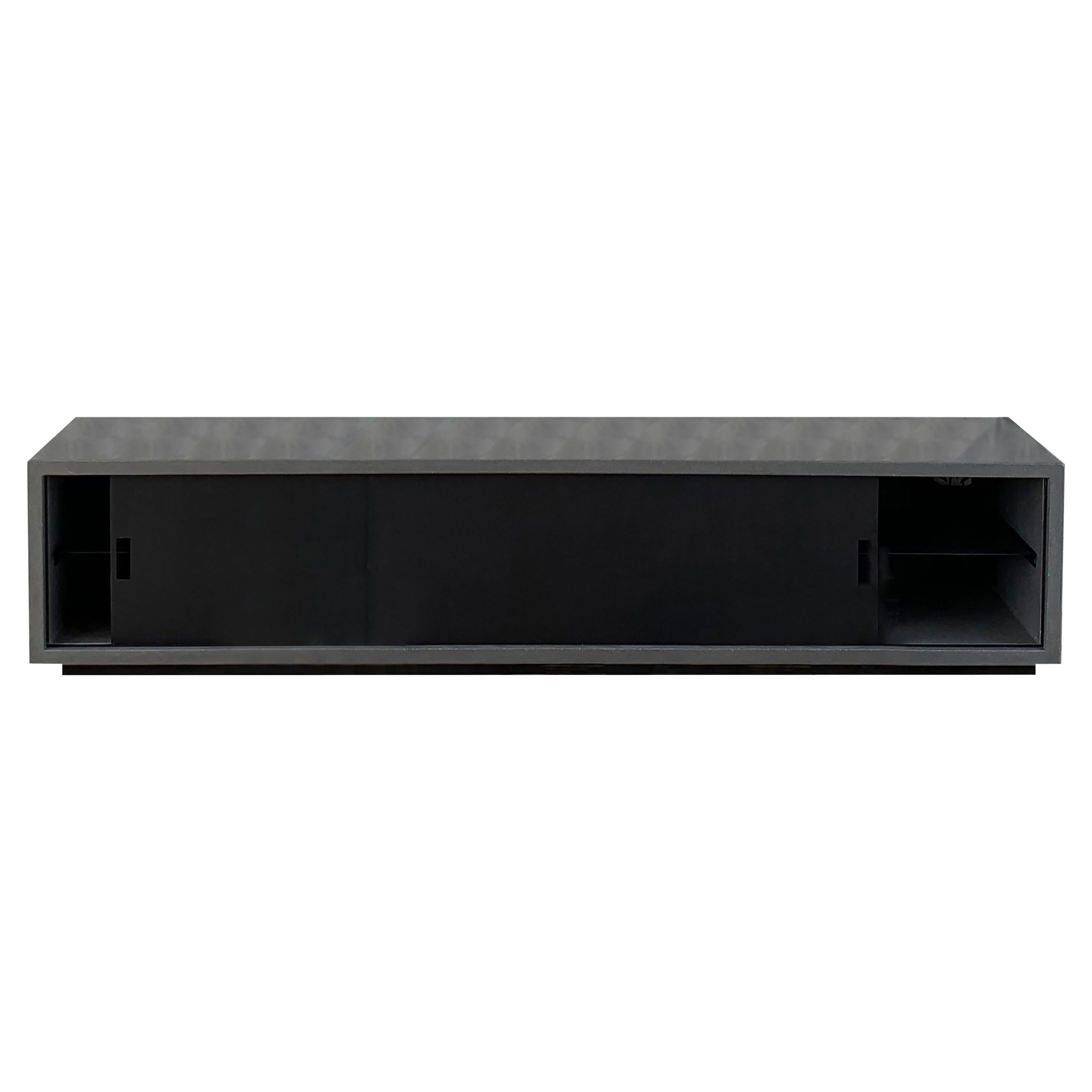 James de Wulf Concrete Media Console For Sale