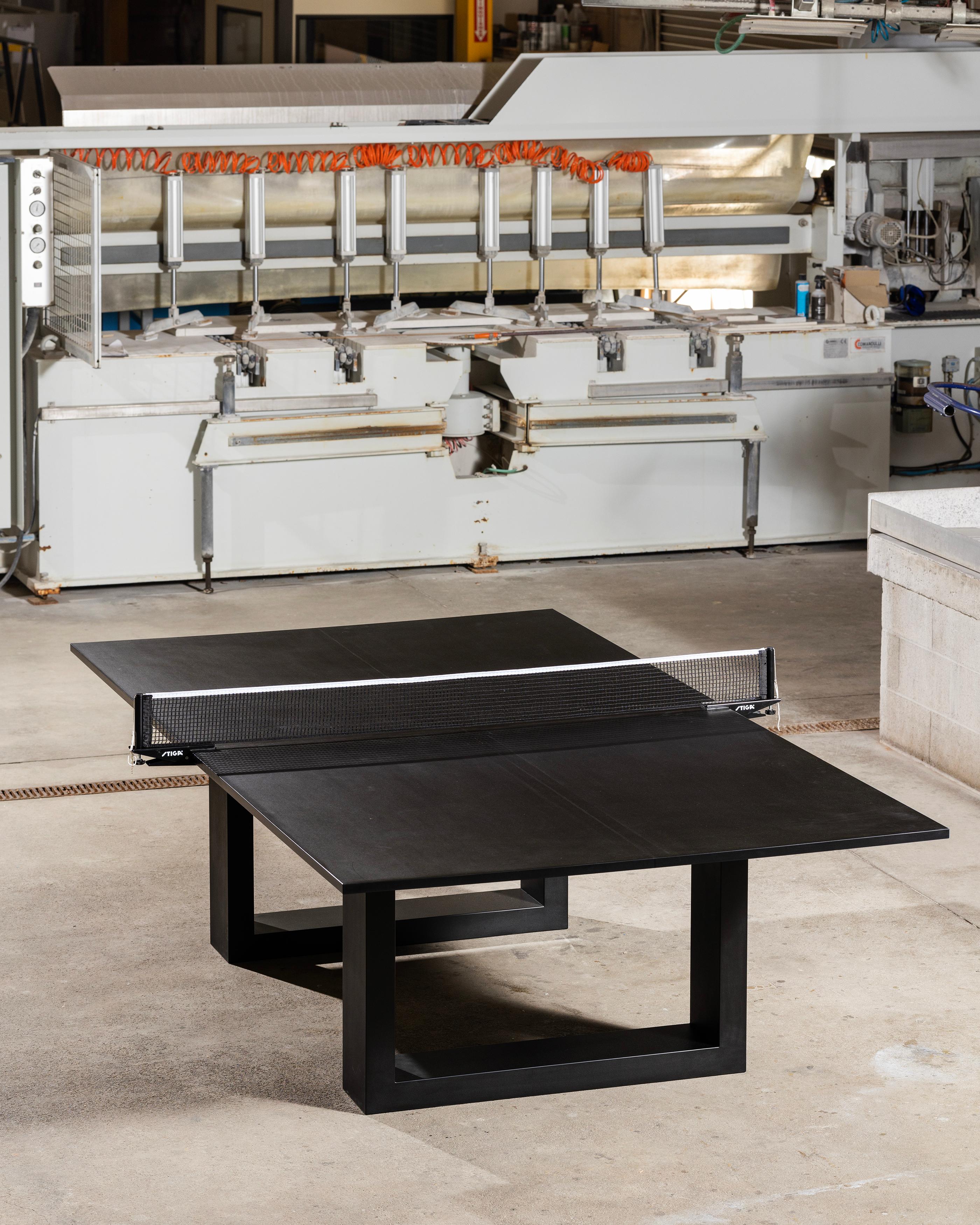 James de Wulf Recycled Jet Black Ping Pong Table 2