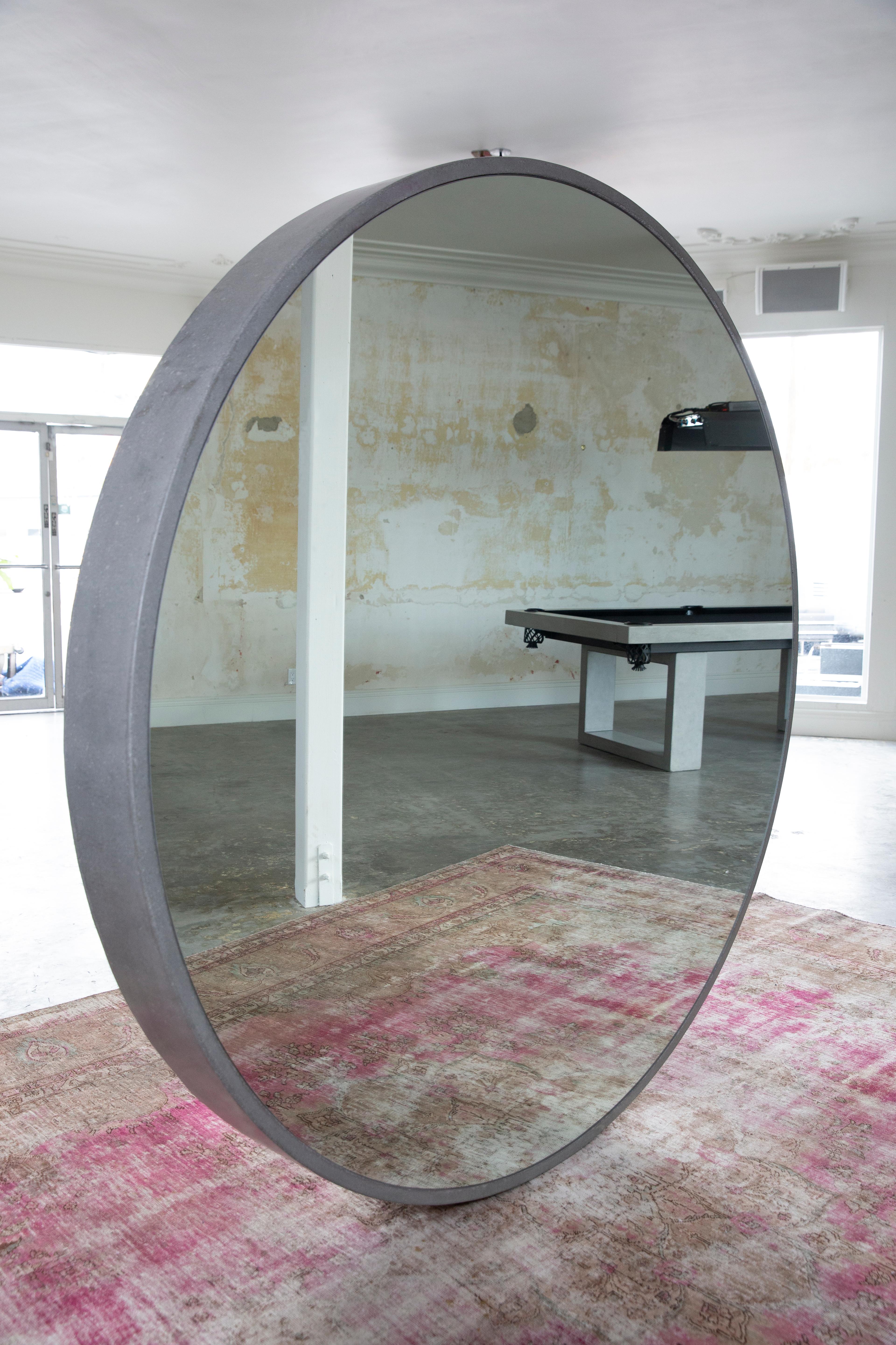 round floor mirror