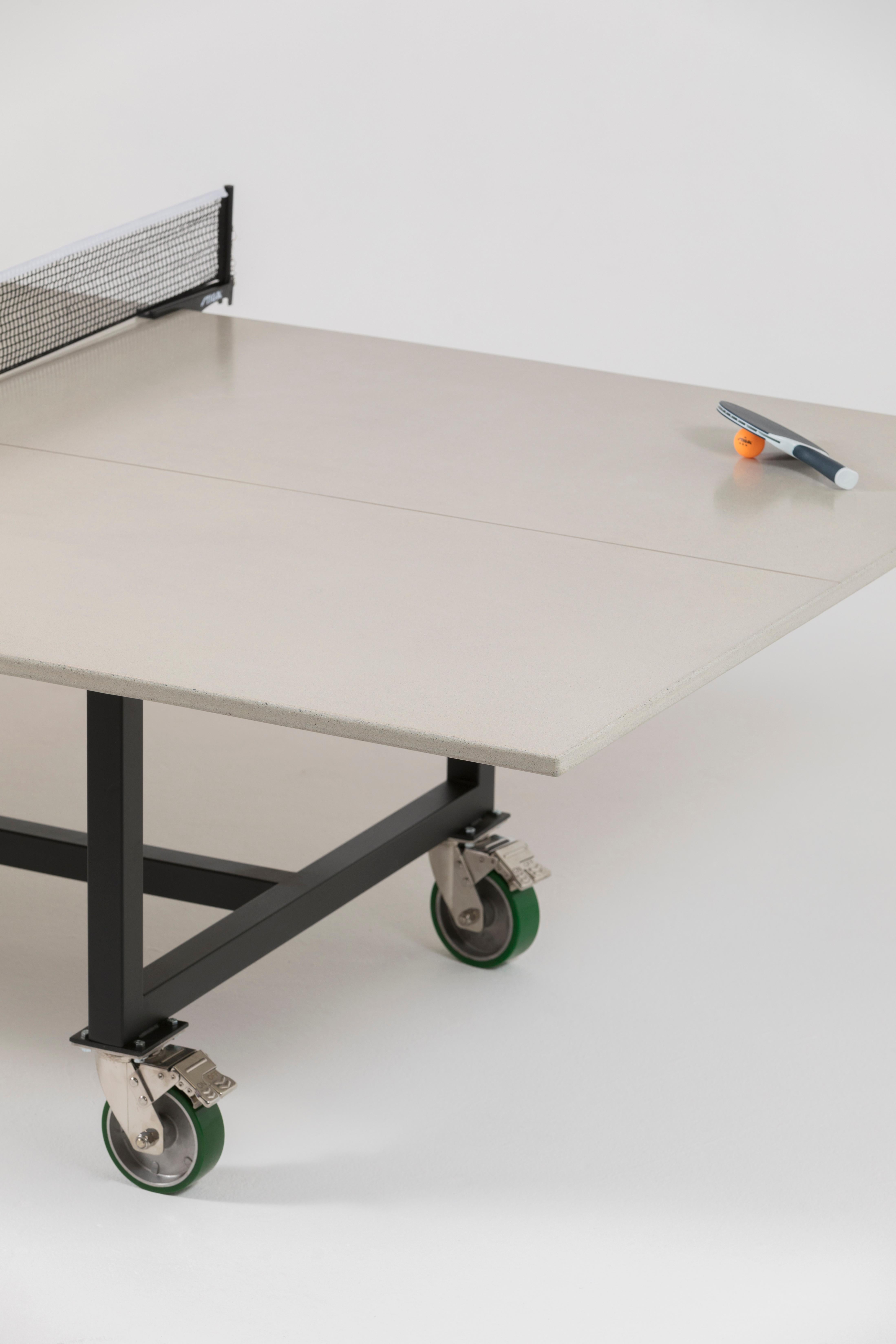 Bauhaus James de Wulf Concrete Rolling Ping Pong Table - Standard Colors For Sale