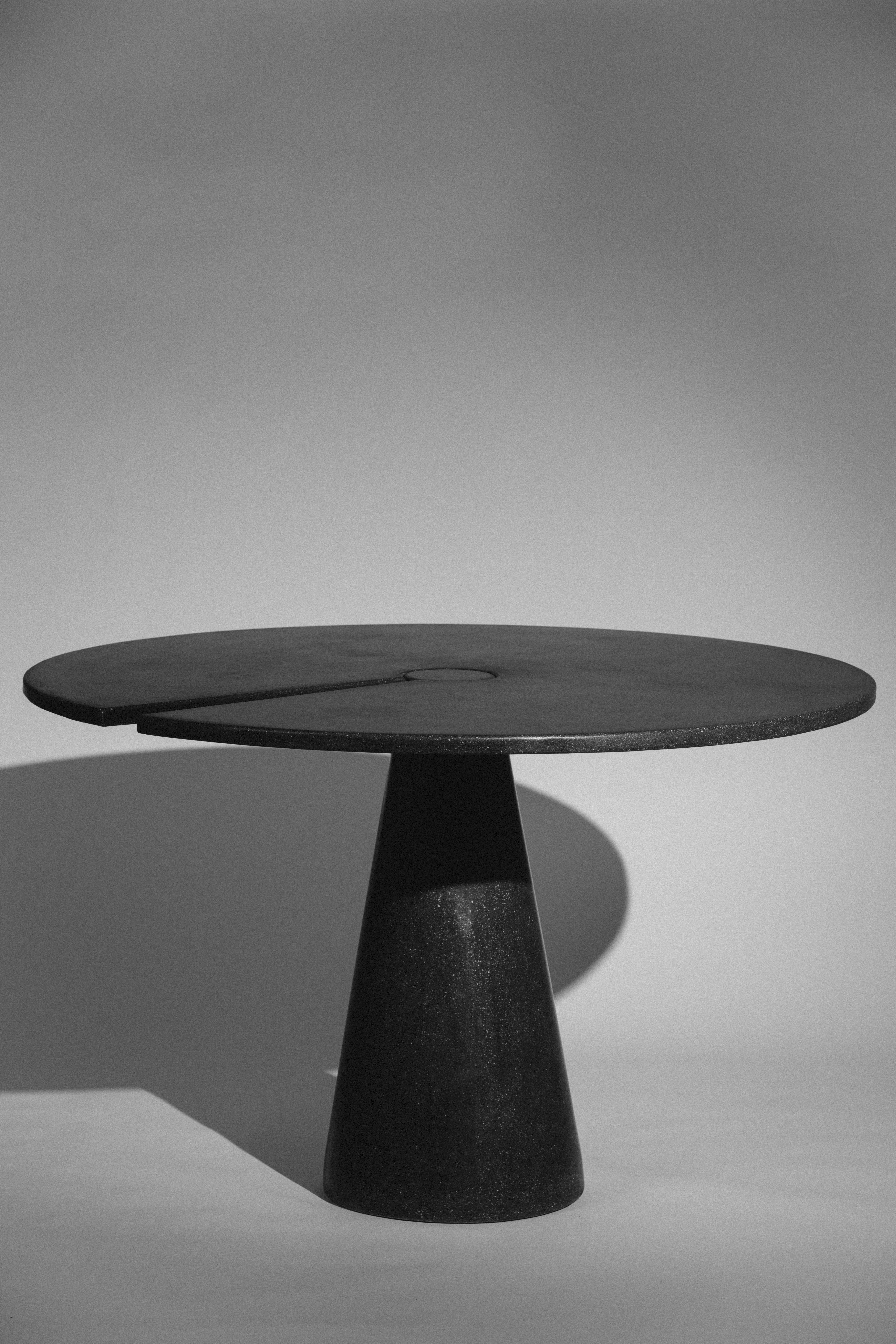 Contemporary James de Wulf Concrete Split Locking Dining Table, 60