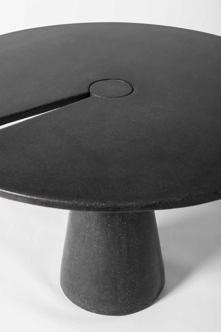 James de Wulf Concrete Split Locking Dining Table, 48" For Sale at