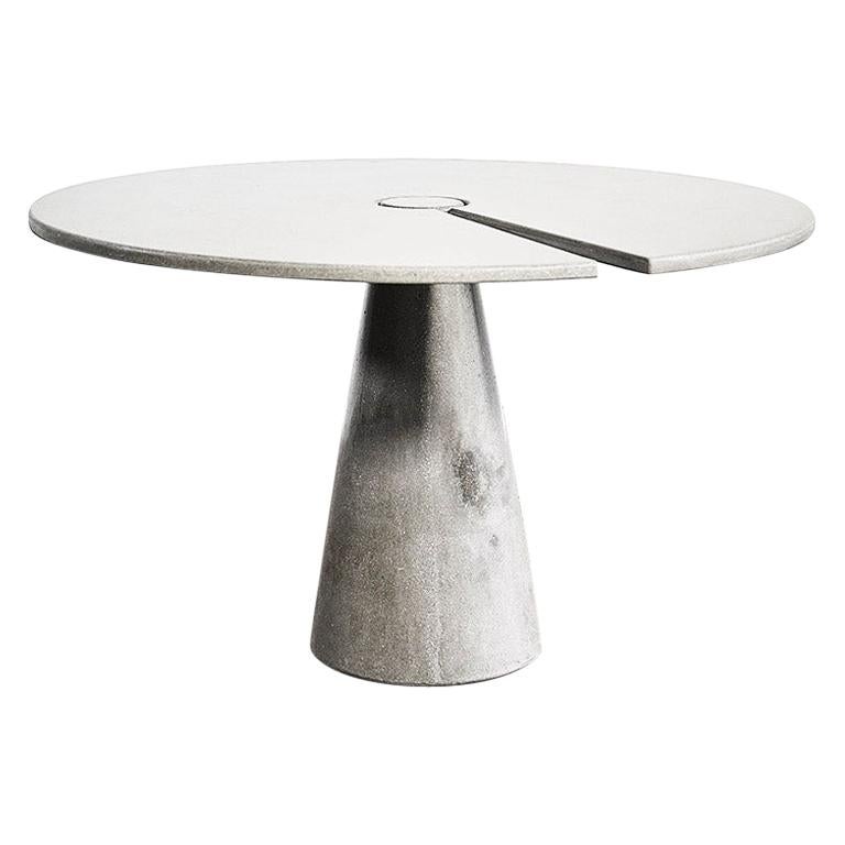 James de Wulf Concrete Split Locking Dining Table, 48" For Sale at