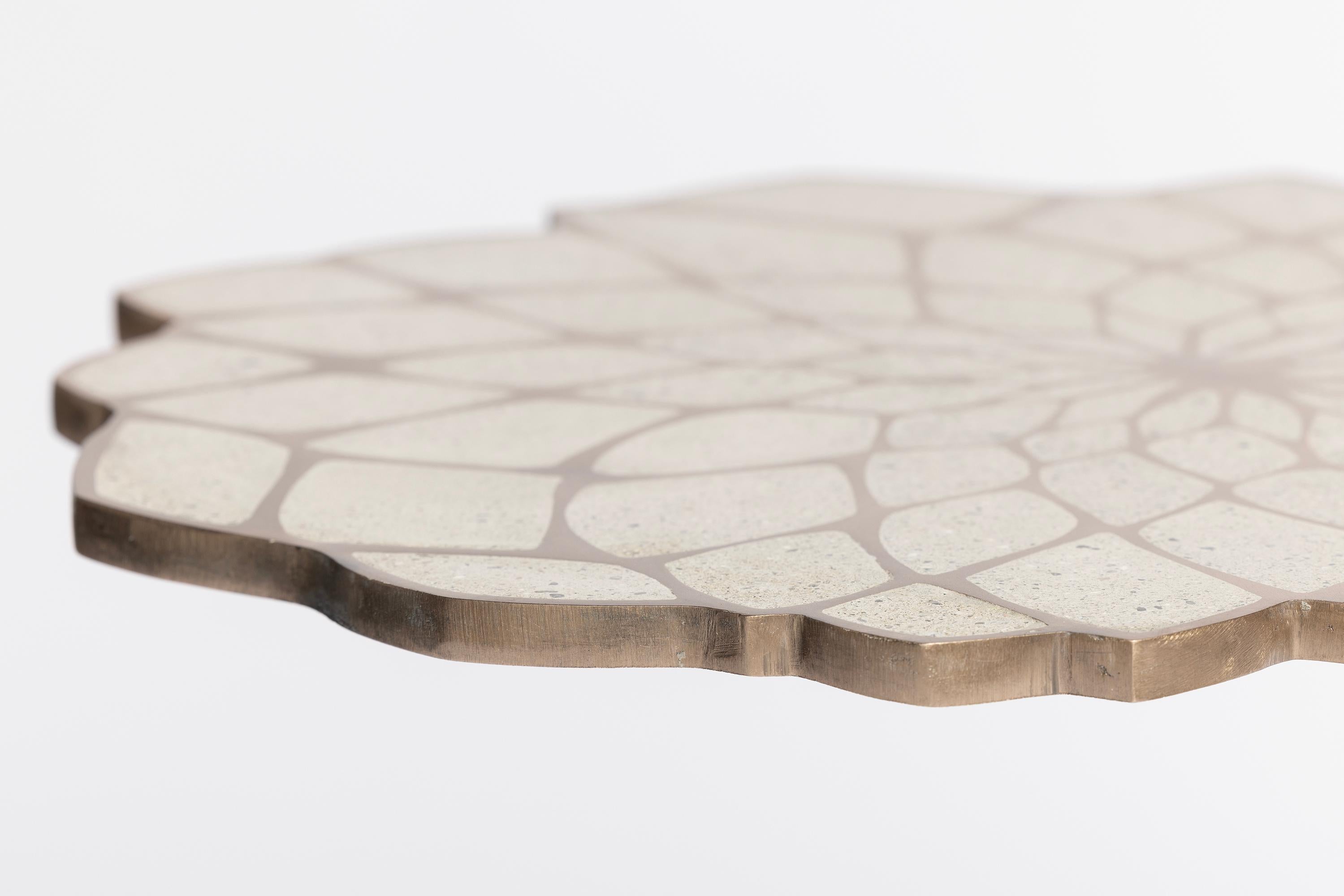 James de Wulf Exo Mosaic Lily Side Table For Sale 3