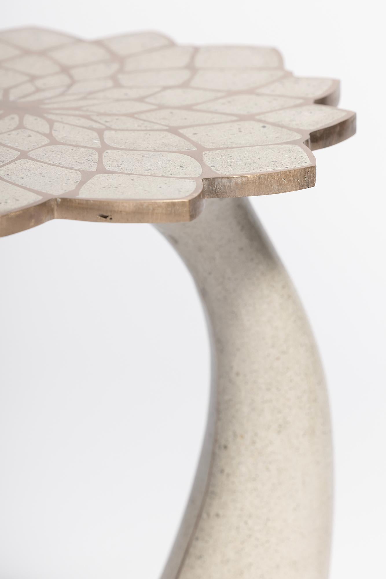 James de Wulf Exo Mosaic Lily Side Table For Sale 4