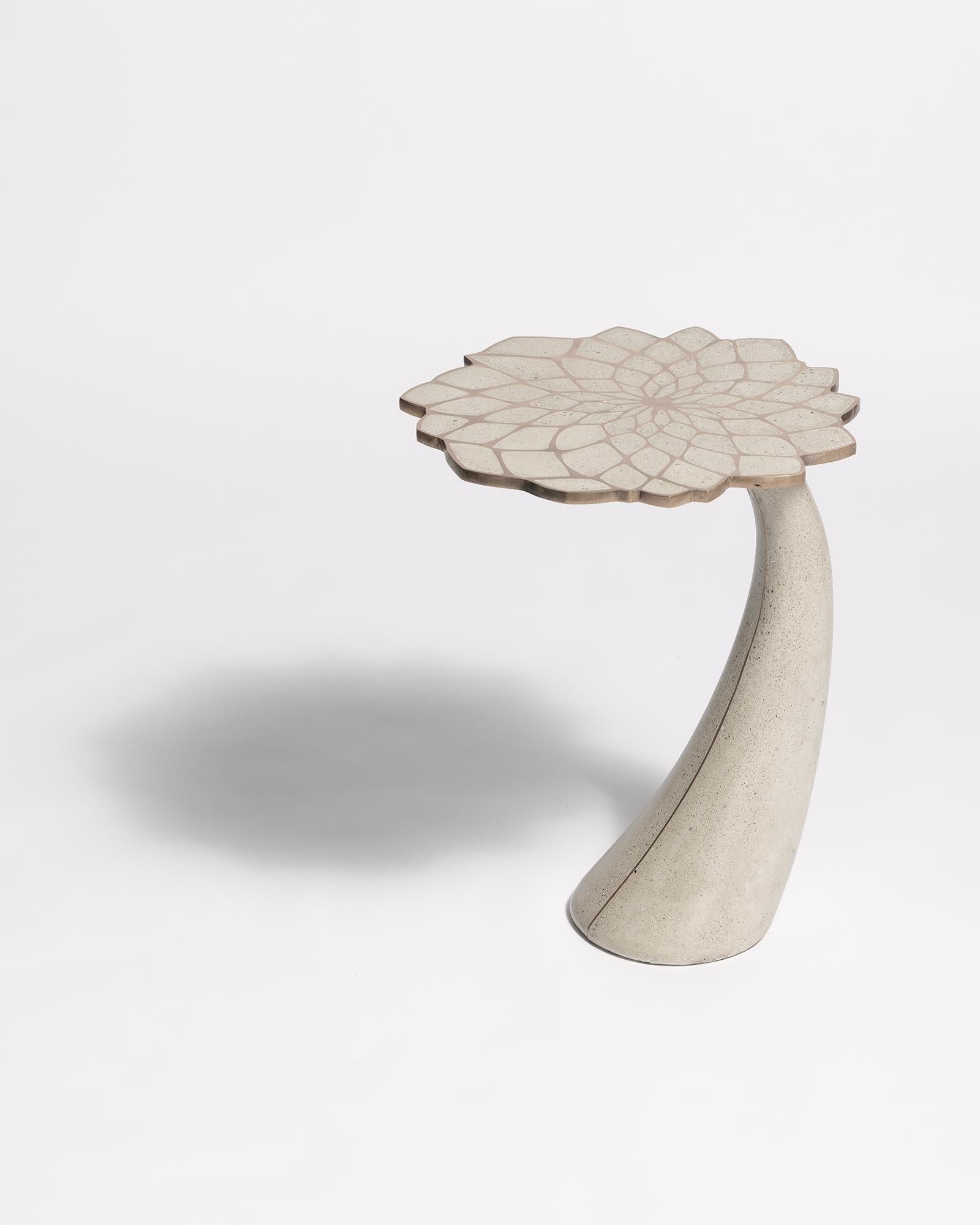 James de Wulf Exo Mosaic Lily Side Table For Sale 1