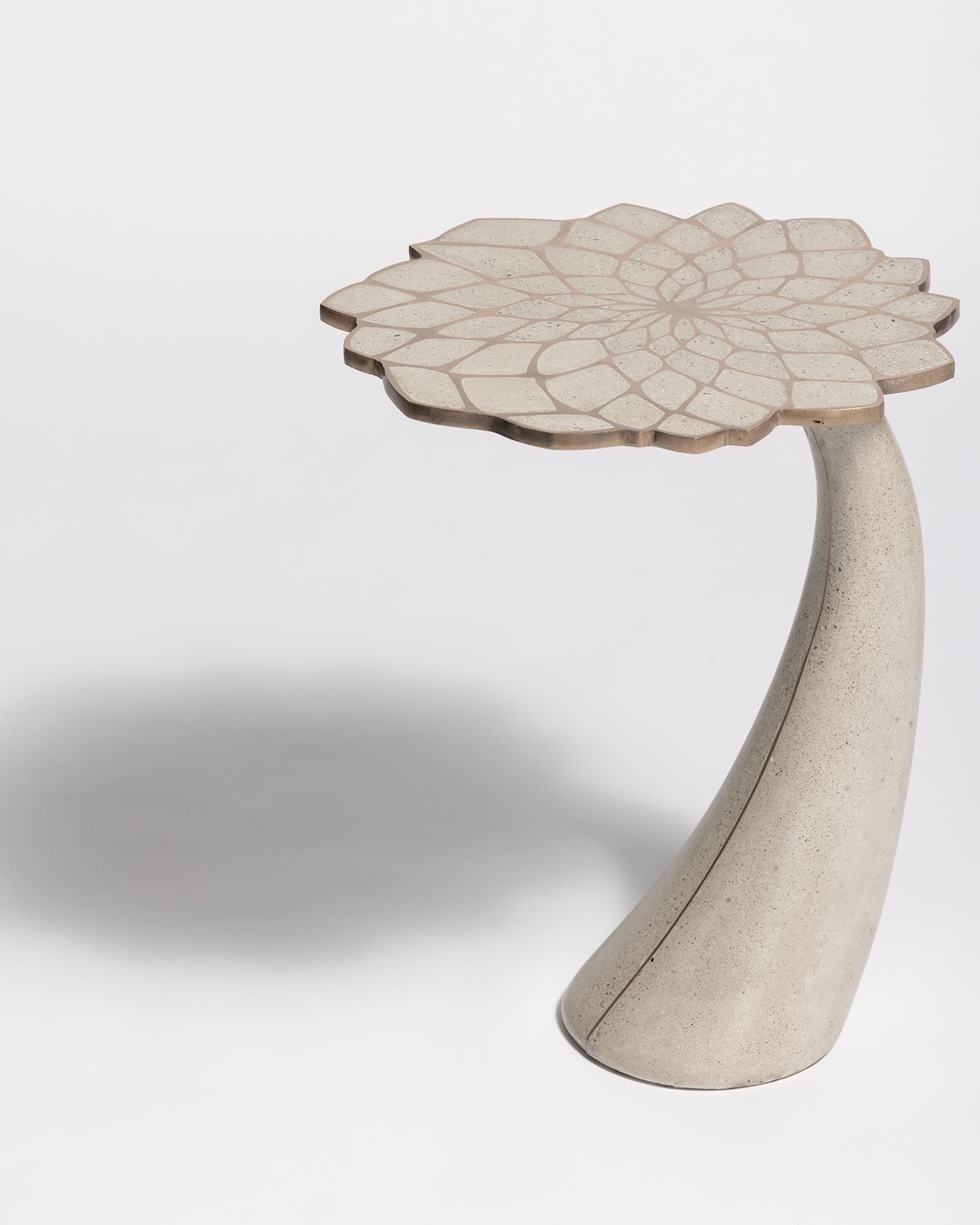 James de Wulf Exo Mosaic Lily Side Table For Sale 2