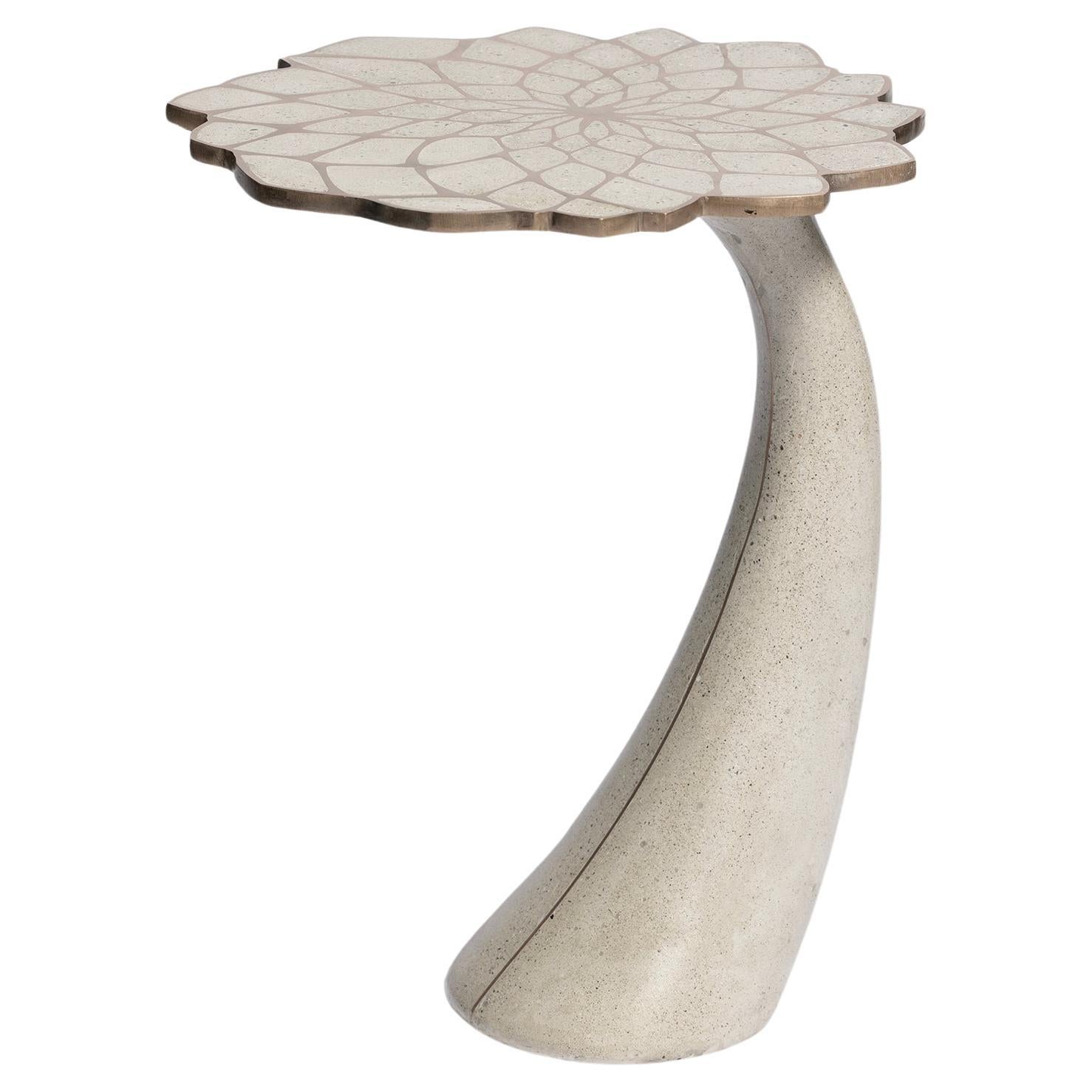 James de Wulf Exo Mosaic Lily Side Table For Sale