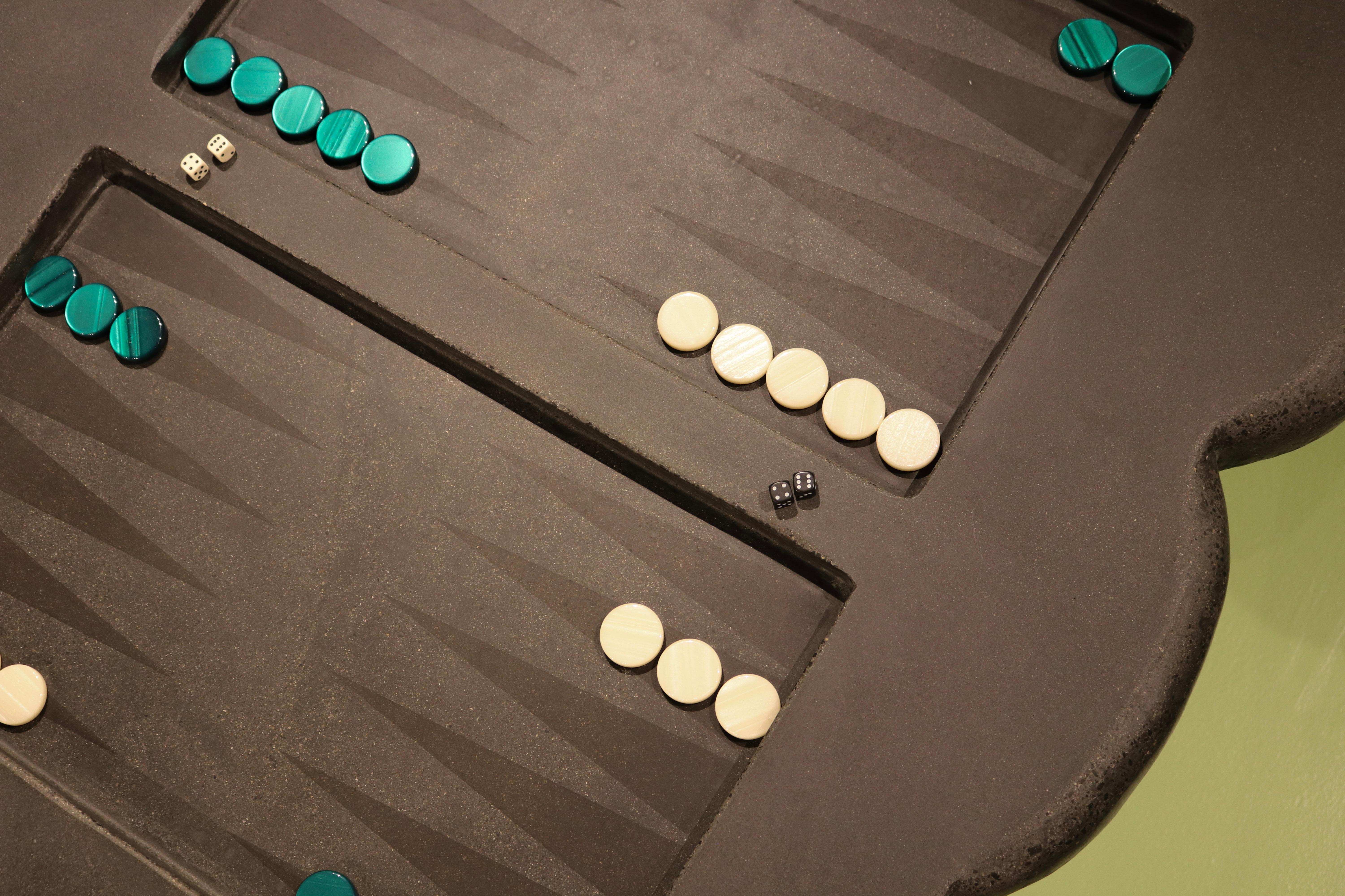 James de Wulf Flower Backgammon Table For Sale 3