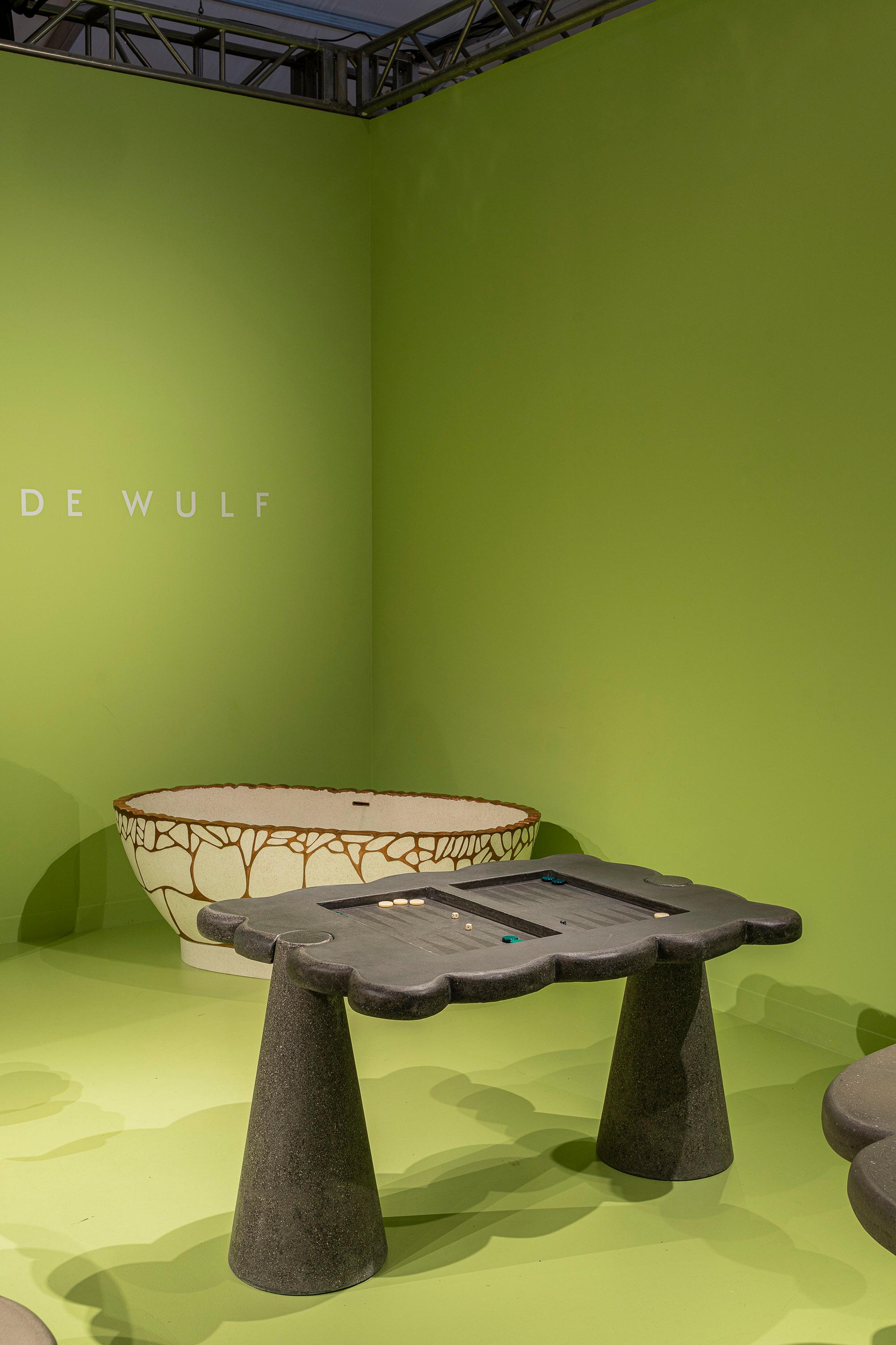 Contemporary James de Wulf Flower Backgammon Table For Sale