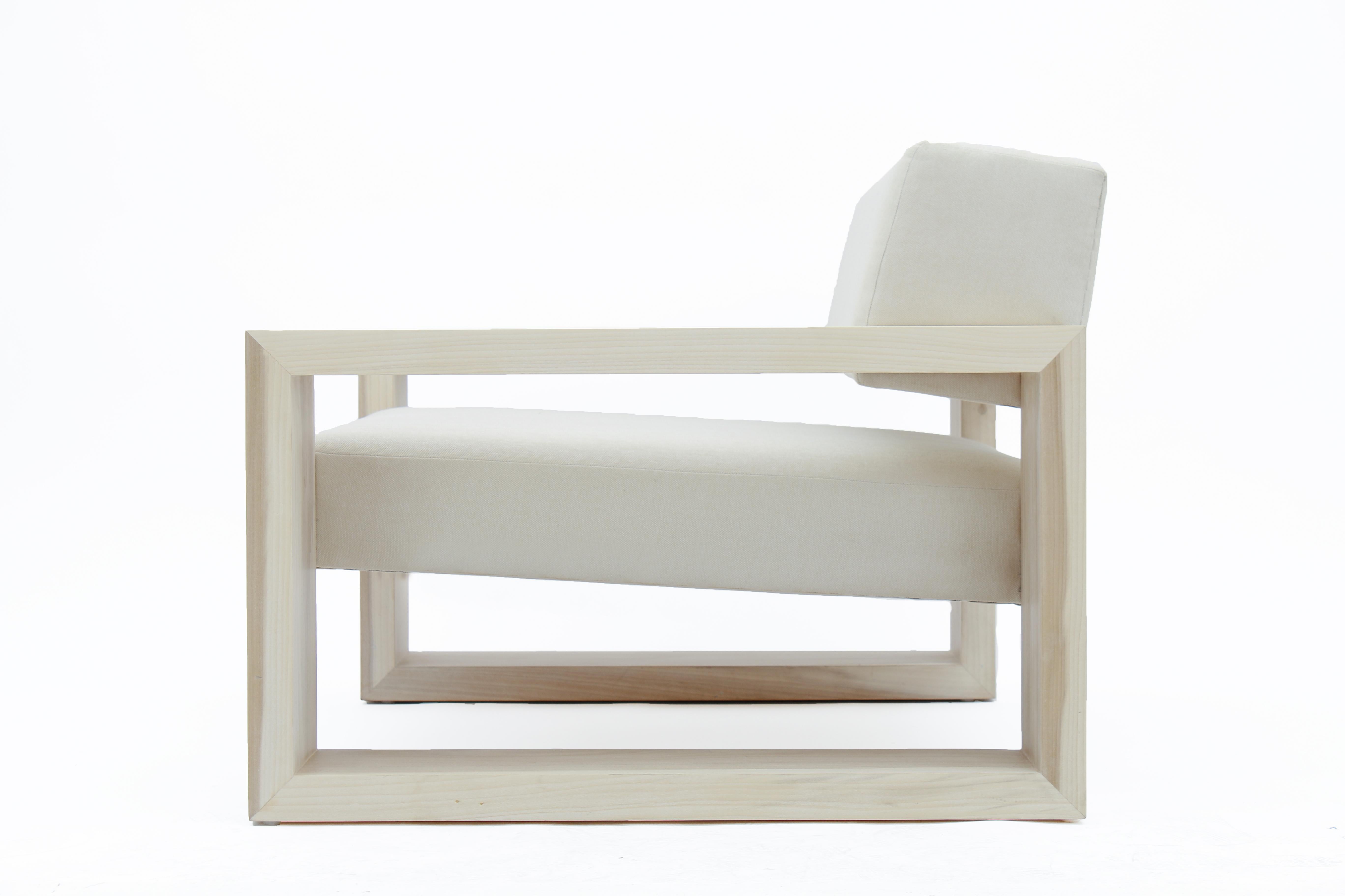 American James de Wulf Le Blanc Series, Chair 'Poplar' For Sale