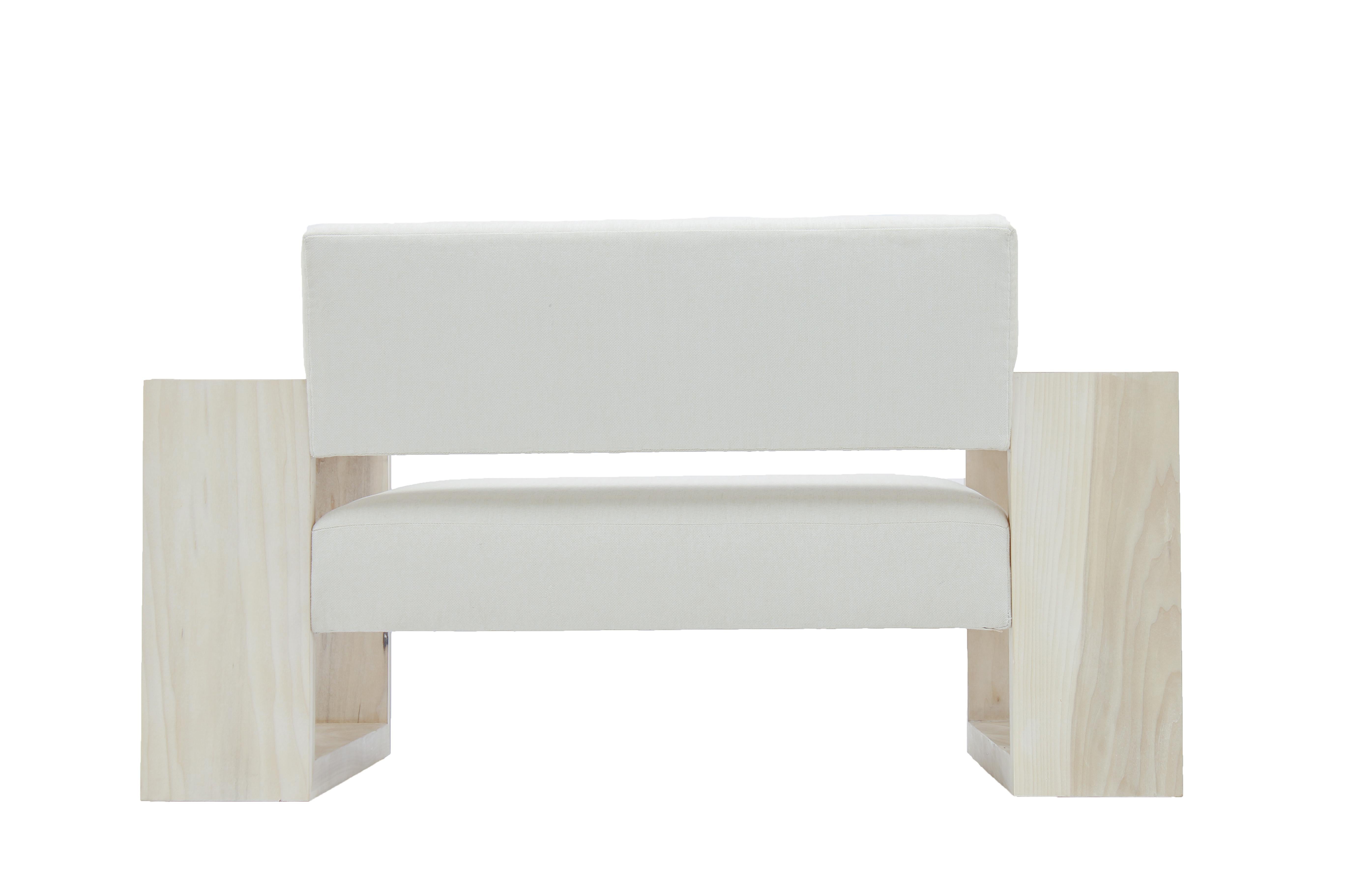 Hand-Crafted James de Wulf Le Blanc Series, Chair 'Poplar' For Sale