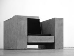 Lowboy-Block-Stuhl aus Beton von James de Wulf